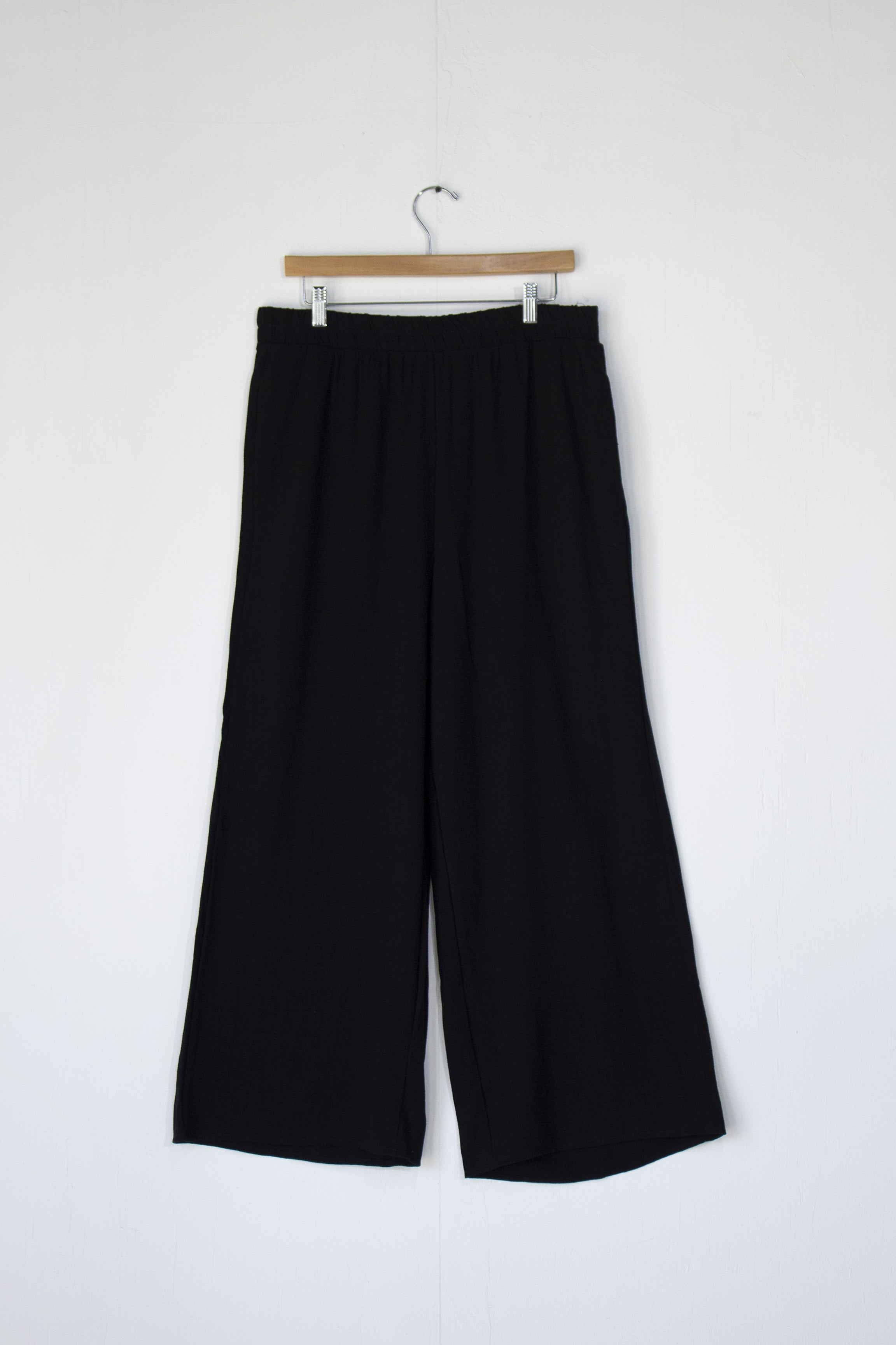 Pantalon Lino Liso Negro