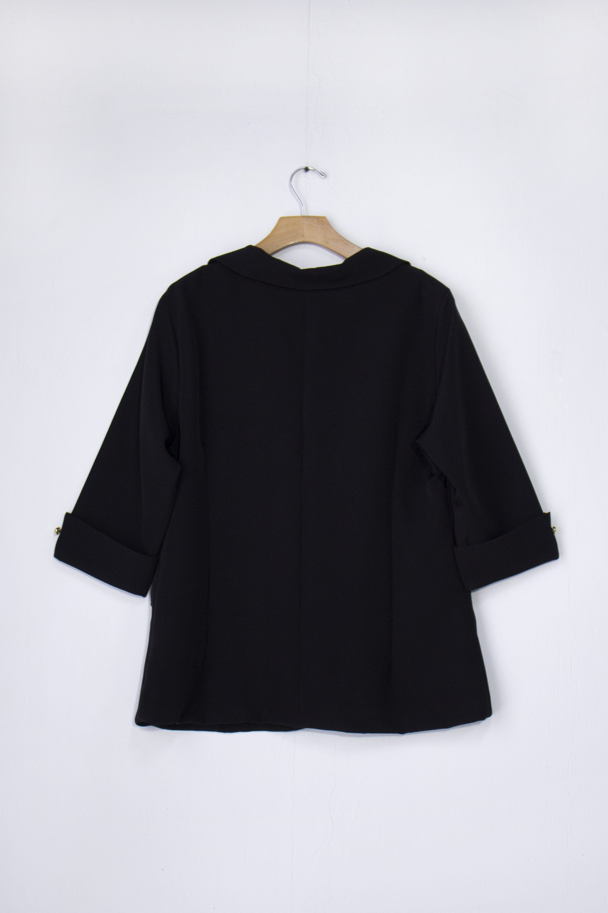 Blazer Curvy Elegante Oficina Forro Stretch Fit Relajado Clásico