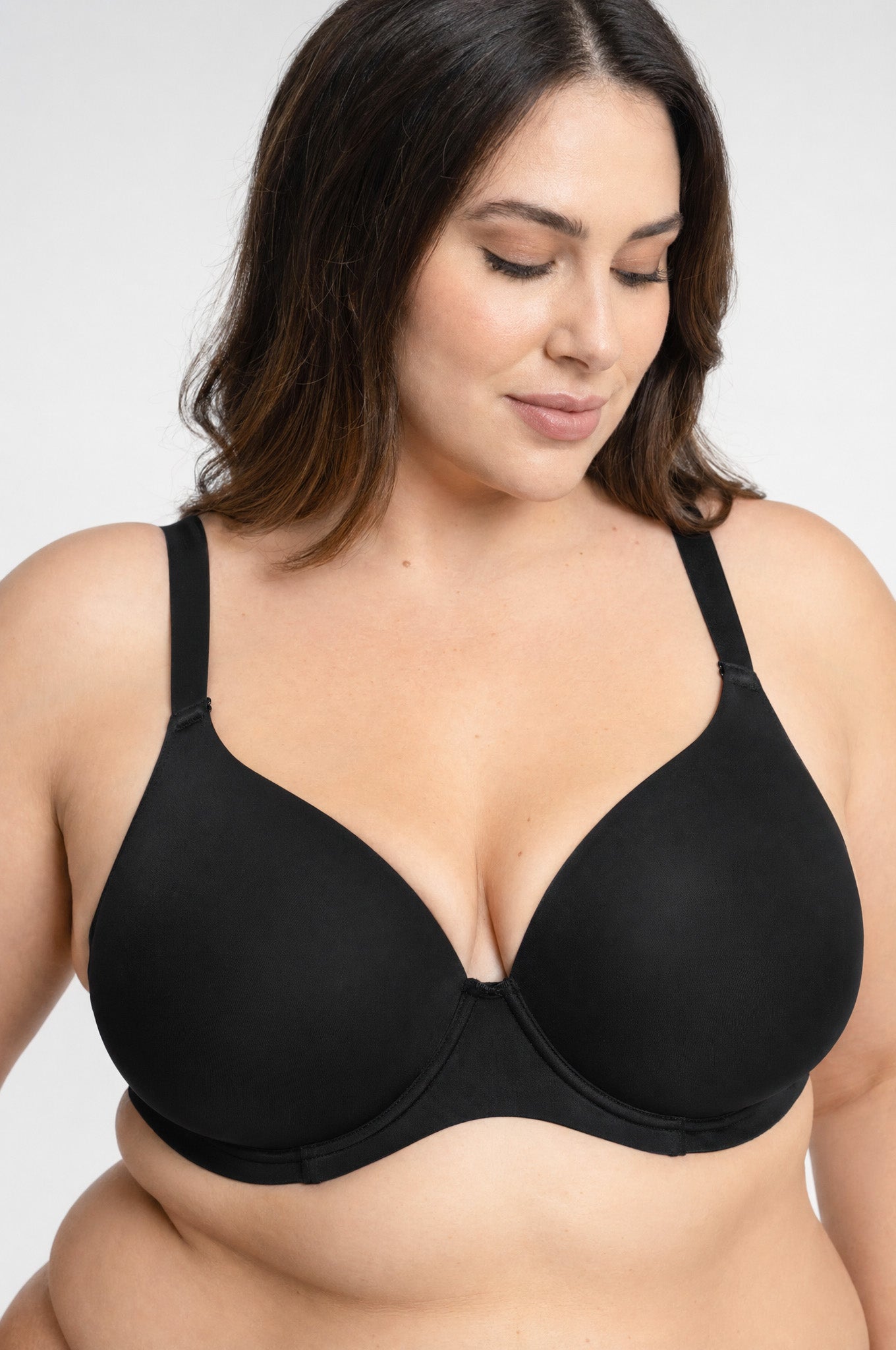 Bra Curvy Sin Costura Liso Copa DD Talla 38 Invisible Realce