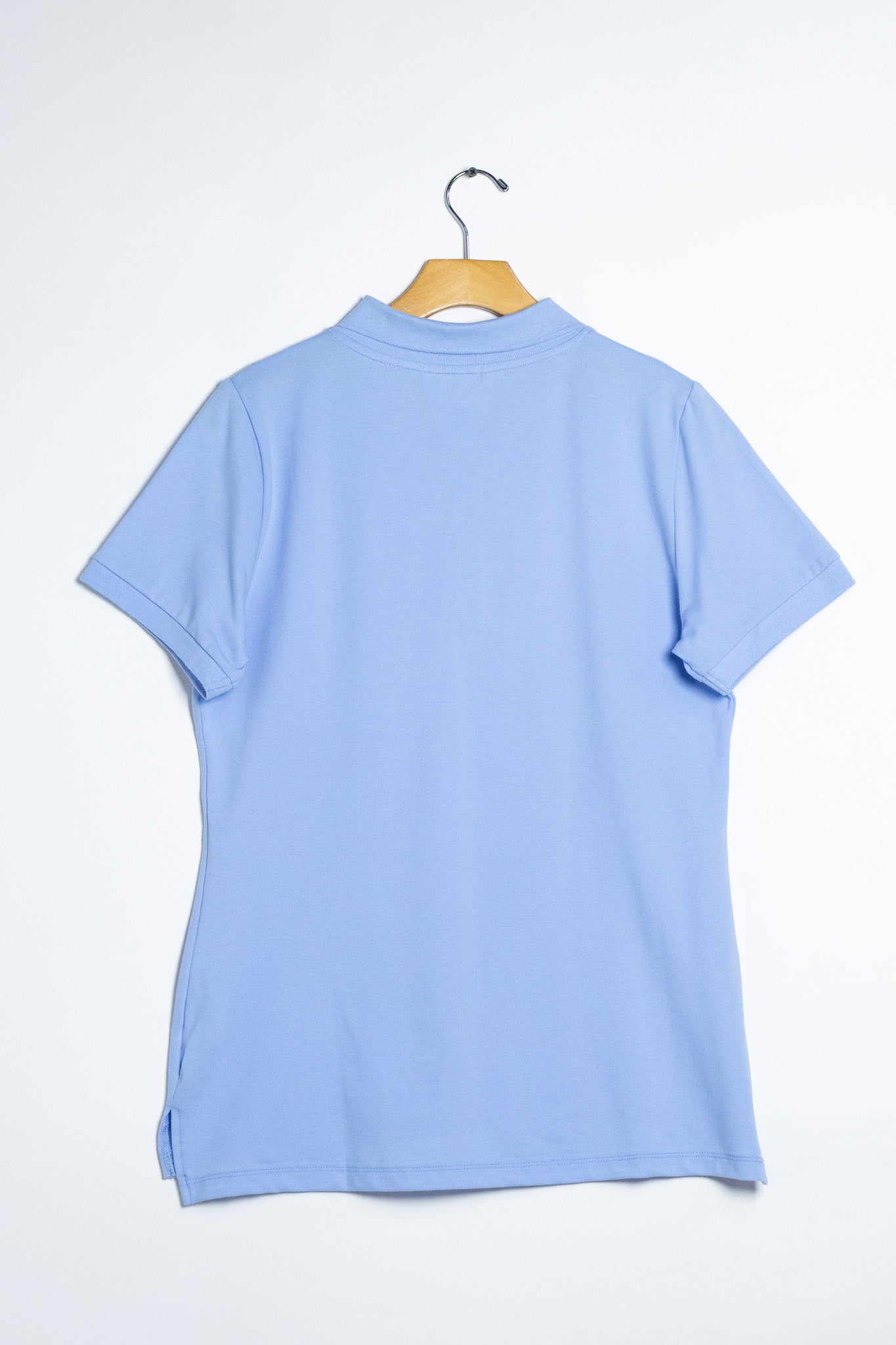 Blusa Curvy Tipo Polo Básica Azul - detalle