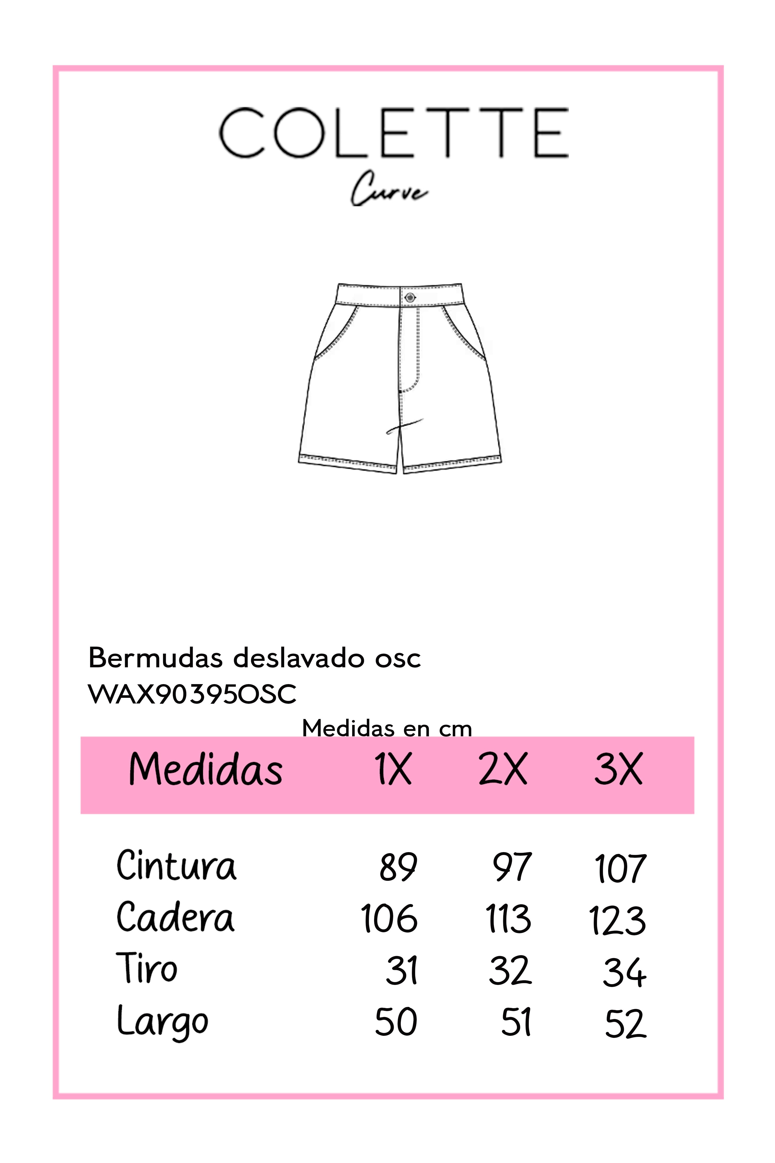 Bermudas deslavado osc