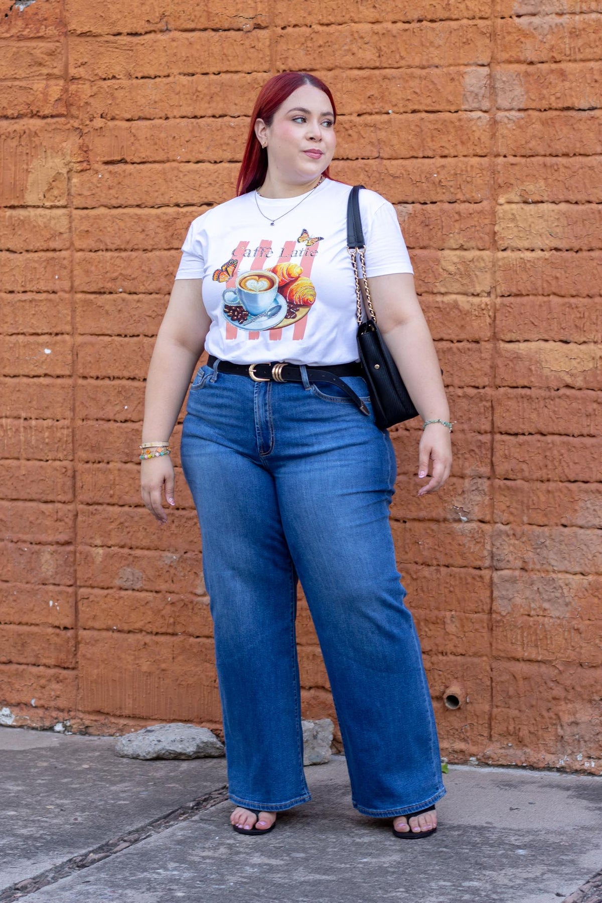 Jeans Recto Liso Curvy Oscuro