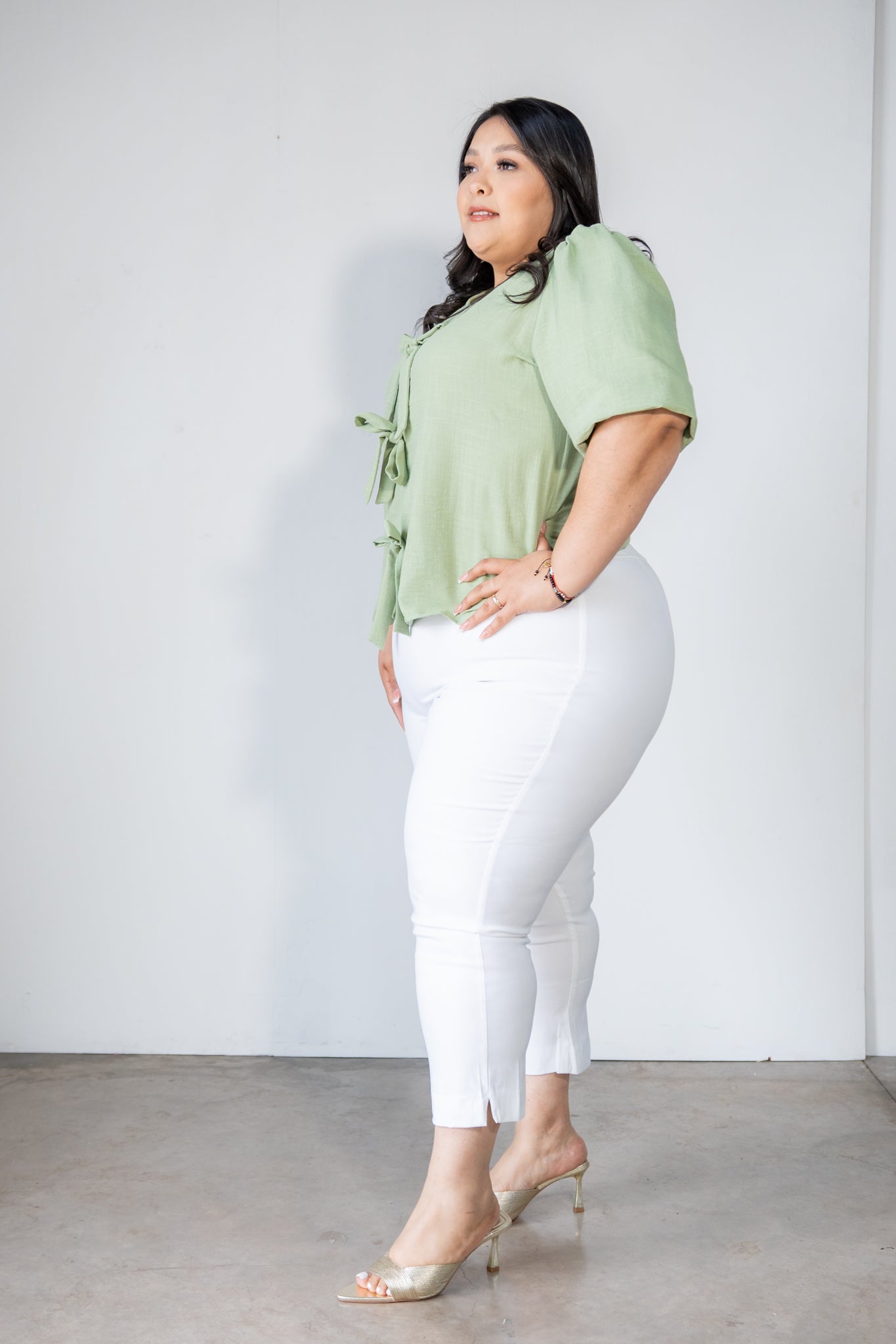 Blusa detalle moños