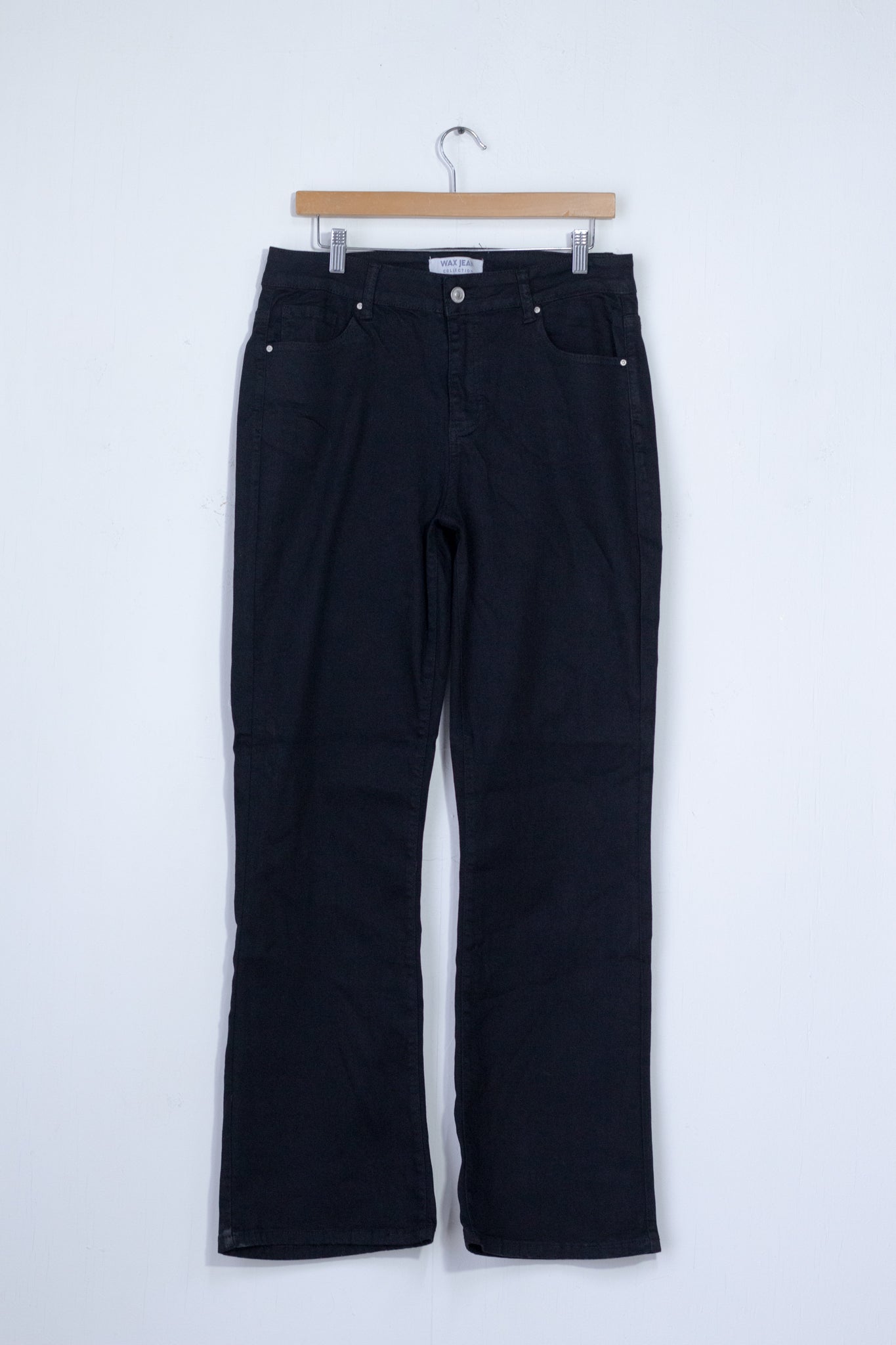 Jeans campana liso negro