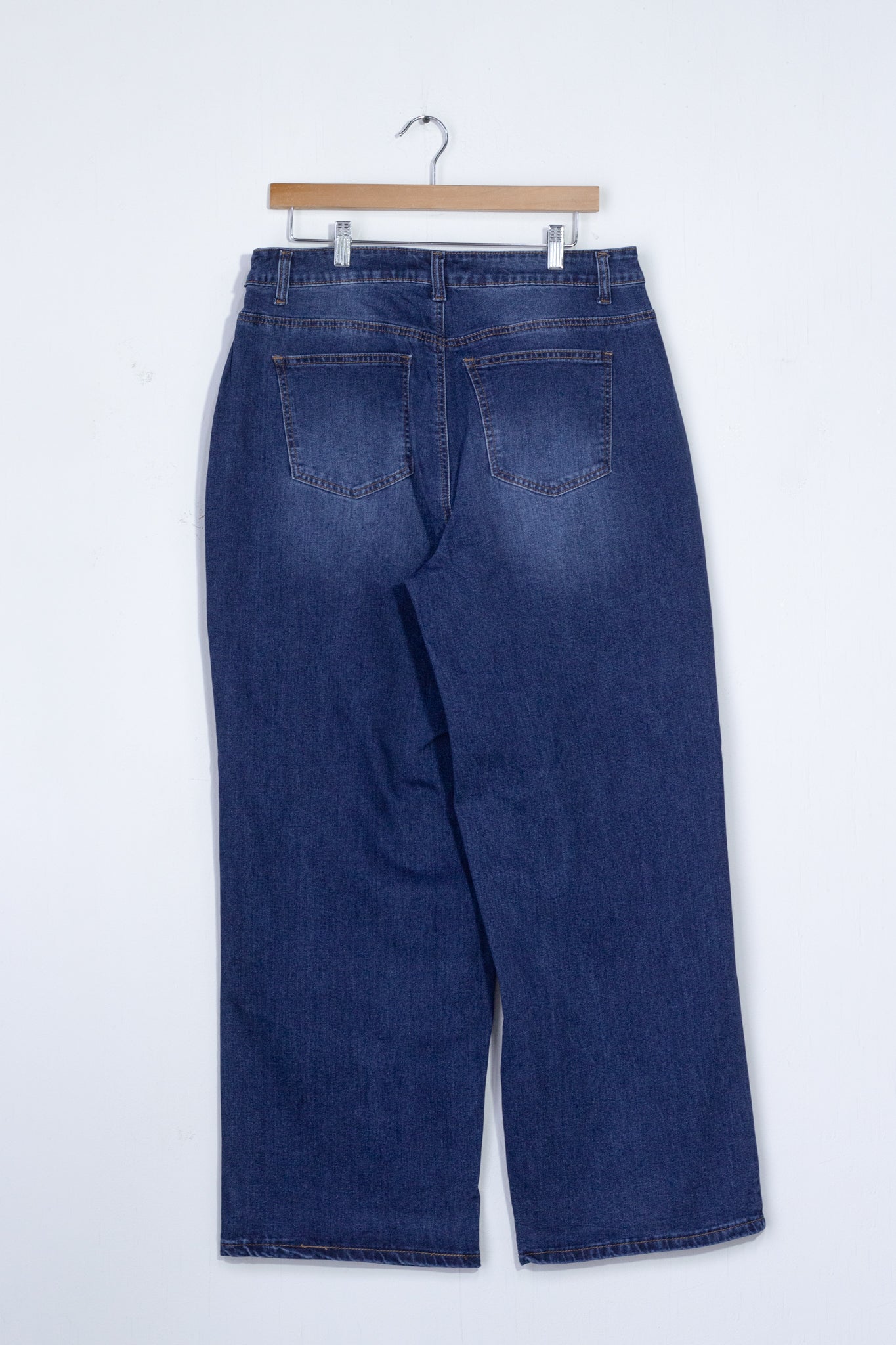 Jeans wide leg liso osc