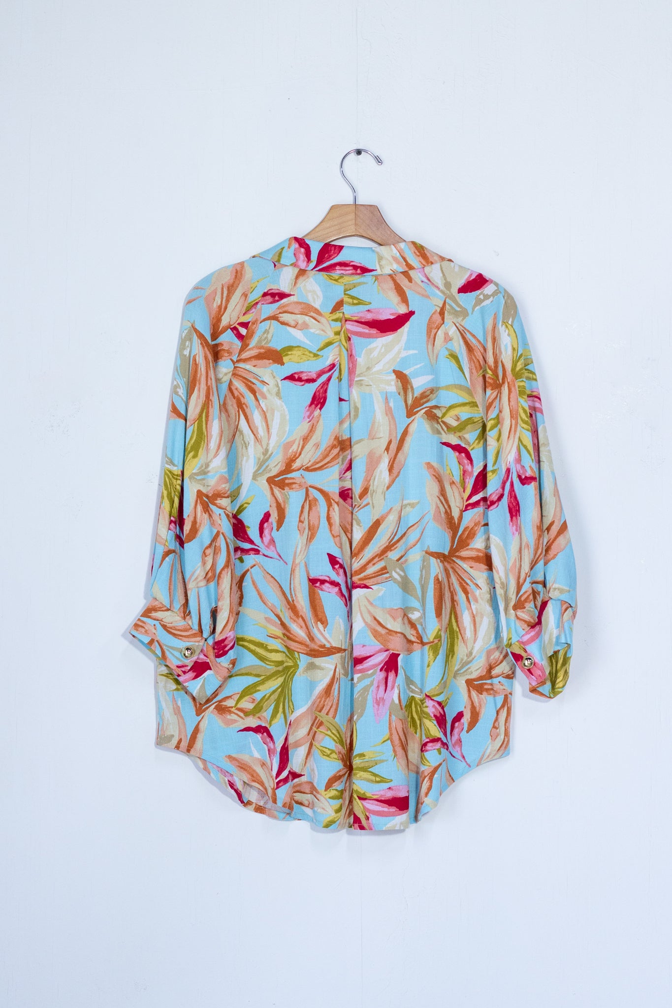 Blusa lino estampada
