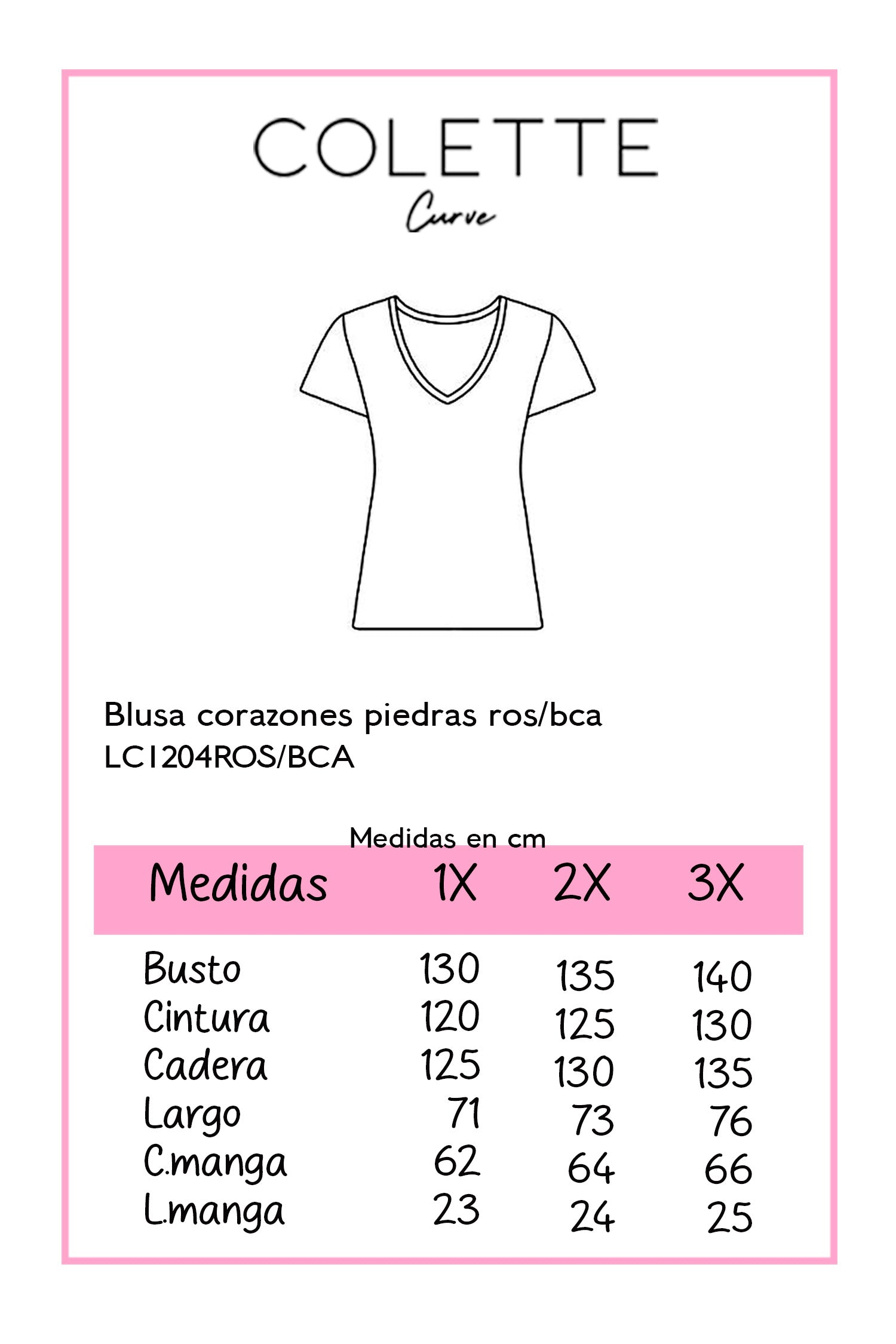 Blusa corazones piedras