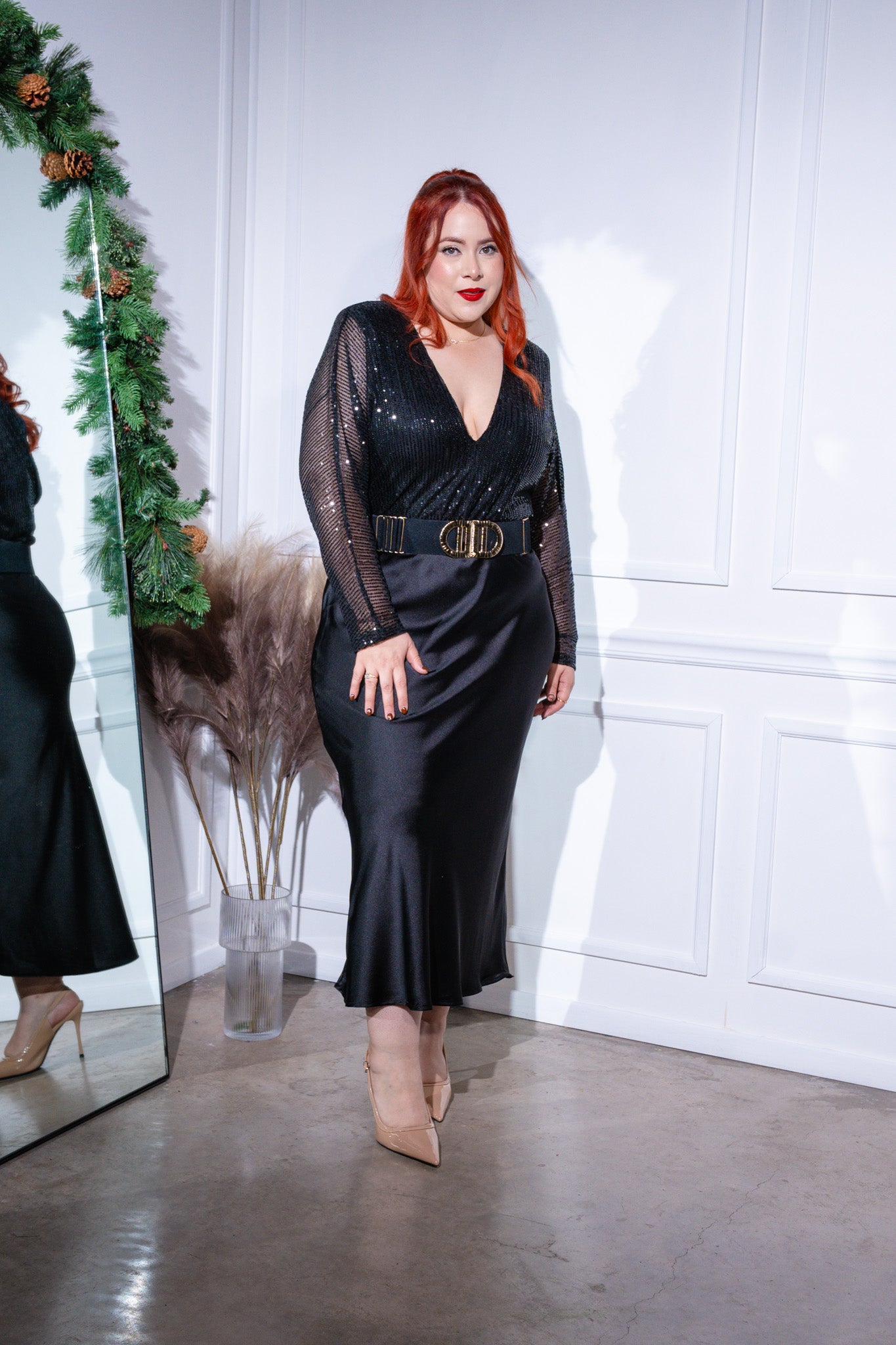 Cinto elastico surcido negro