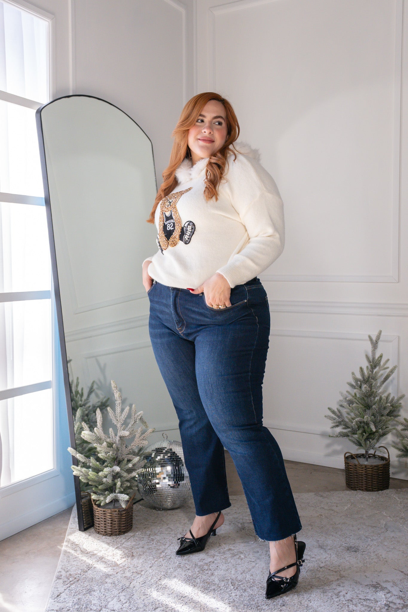 Sudadera con gorro oso piedras ivory