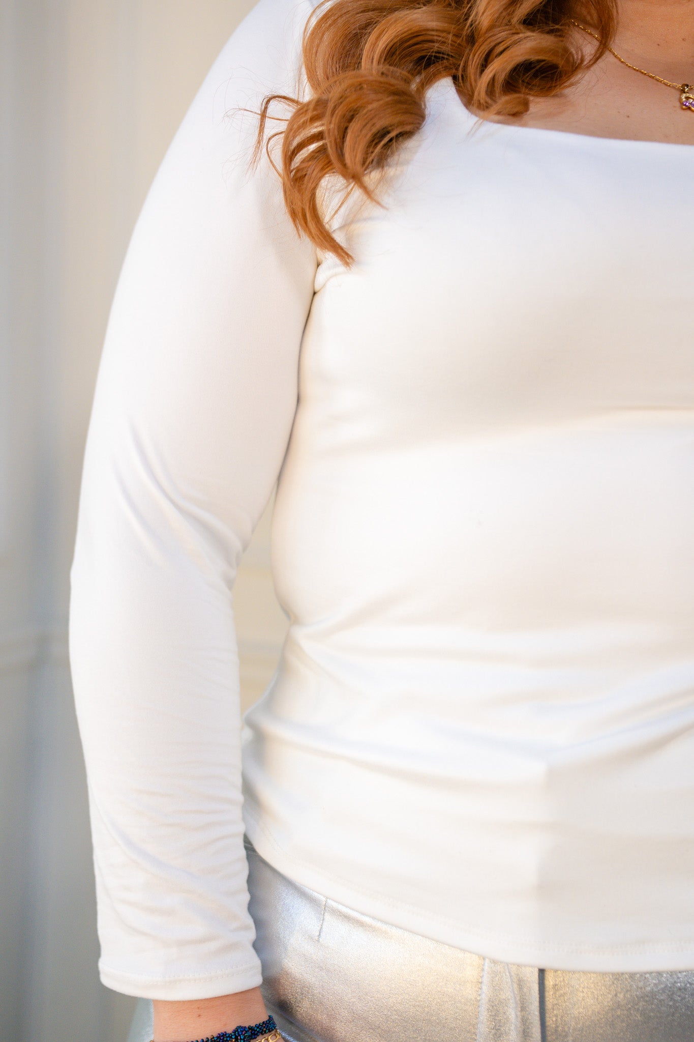 Blusa basica manga larga lisa bca