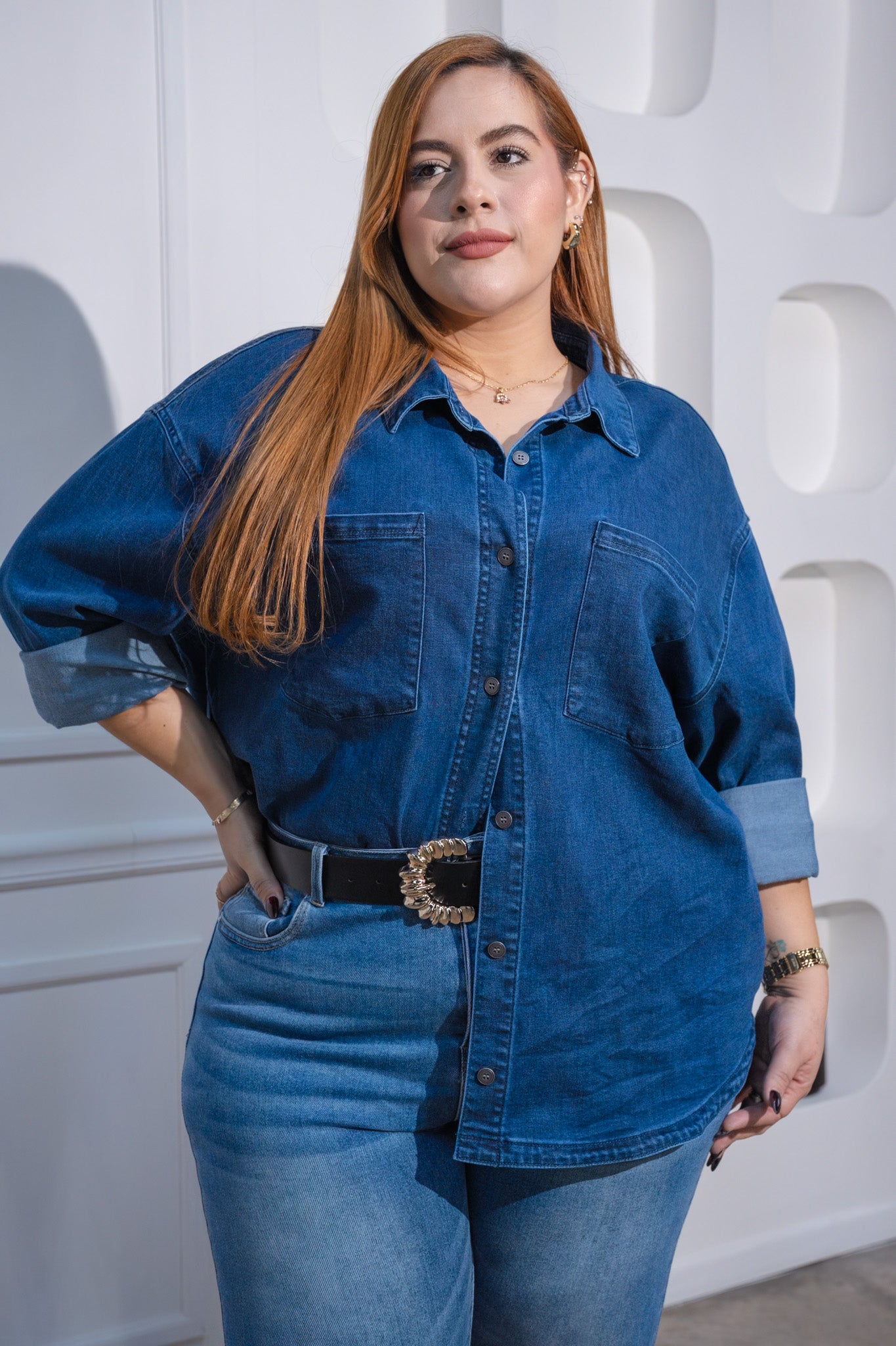 Camisa oversized denim