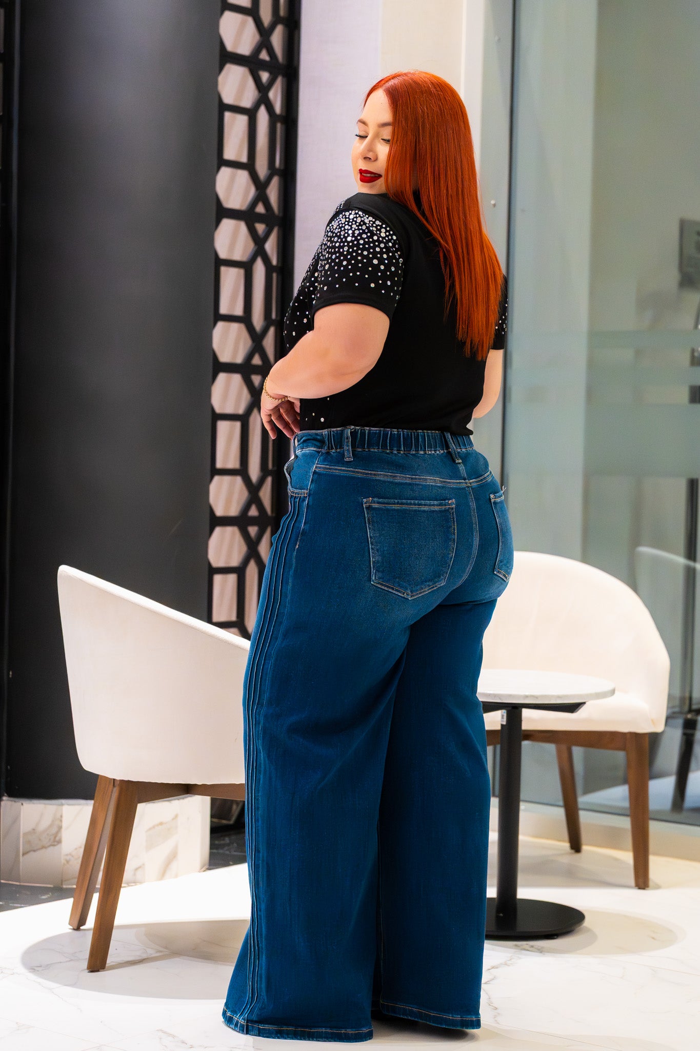 Blusa con piedras neg