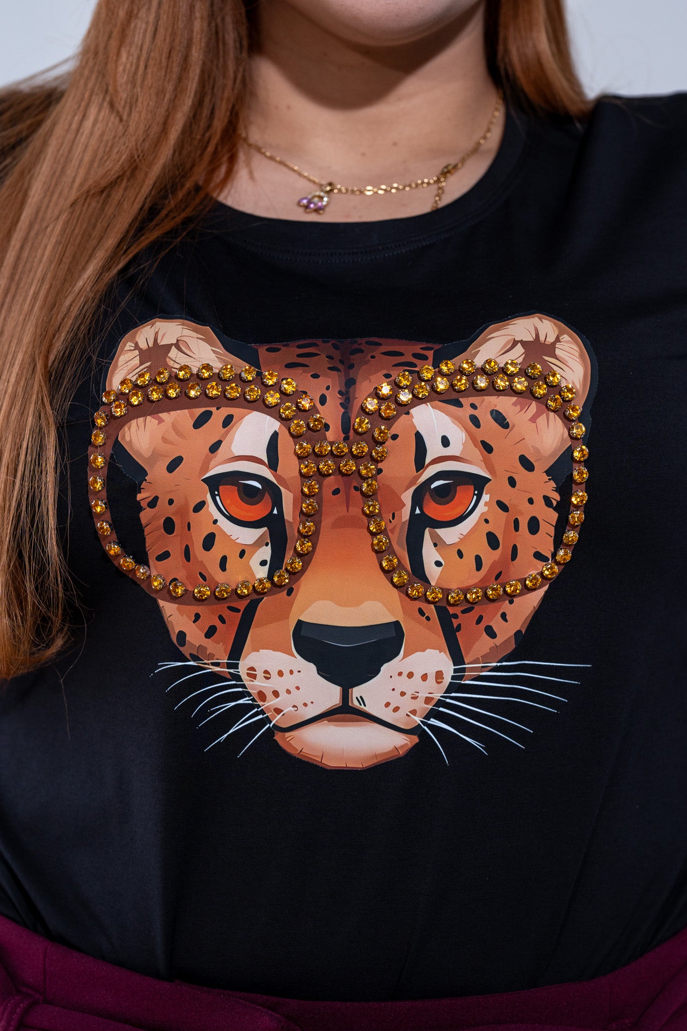 Playera leopardo lentes neg