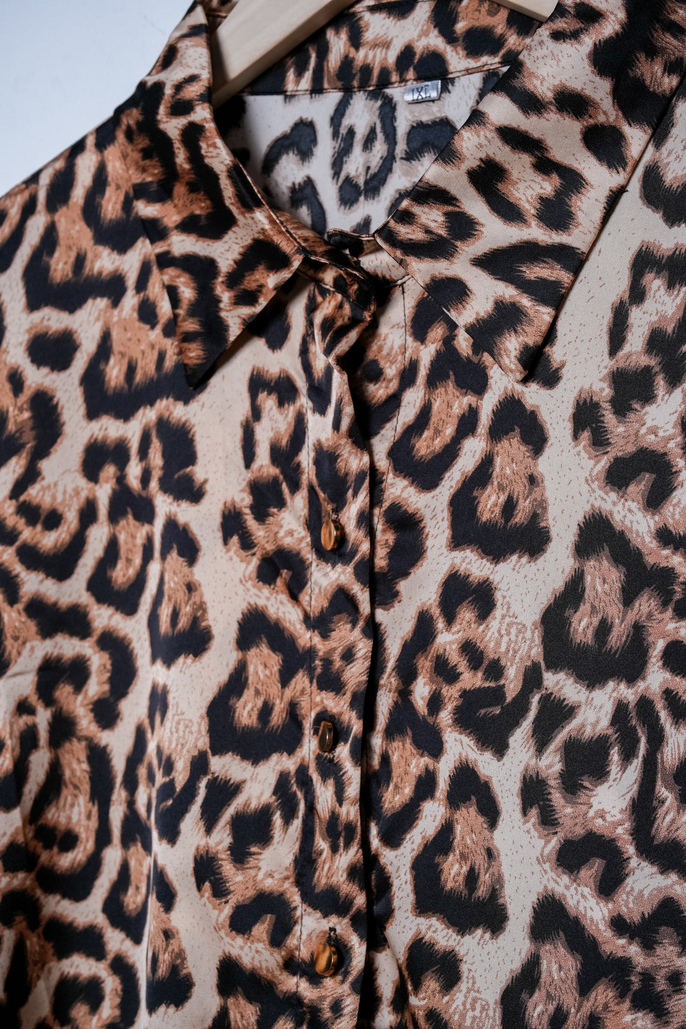 Camisa satin animal print