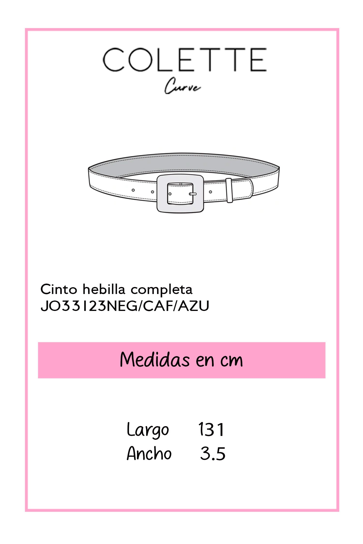 Cinto hebilla completa