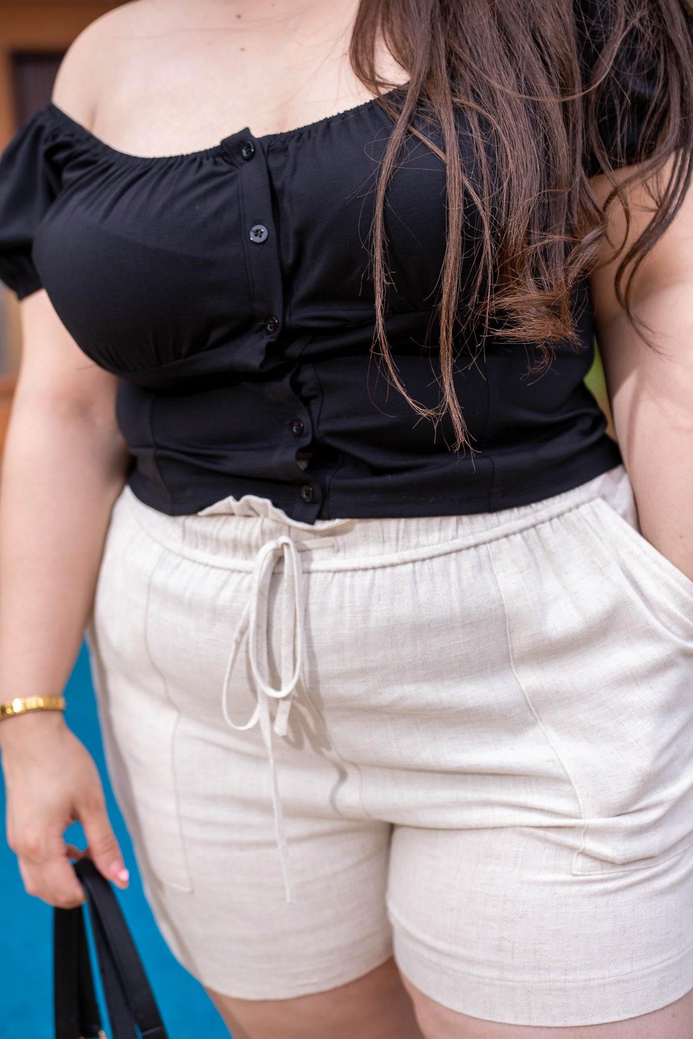 Blusa crop lisa negra