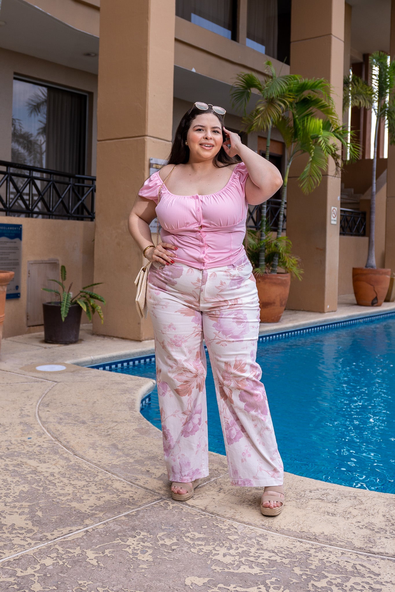 BLUSA CROP LISA ROSA