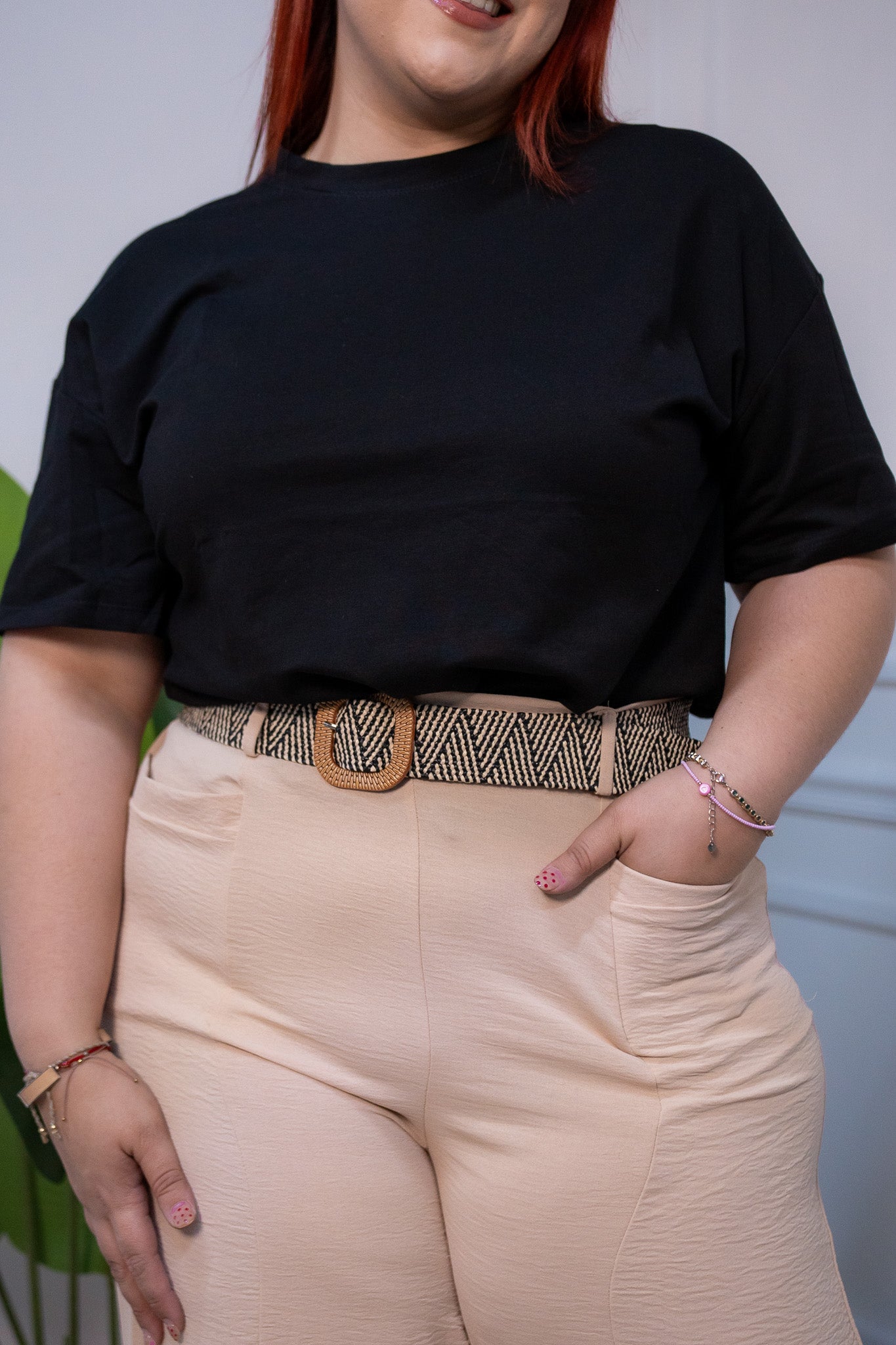 Playera Curvy Oversize Algodón Stretch Comodidad Urbana
