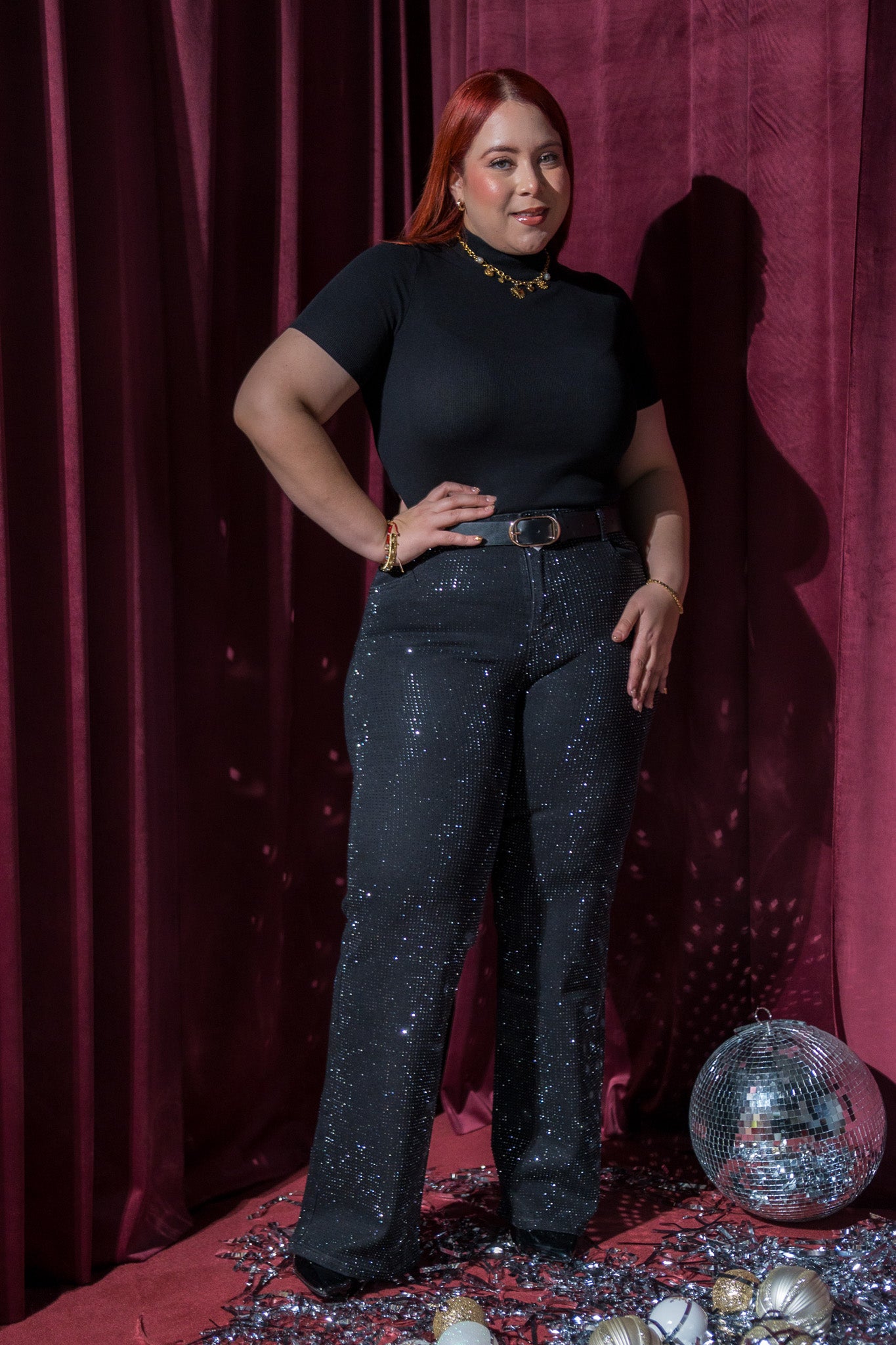 Blusa punto canalada neg