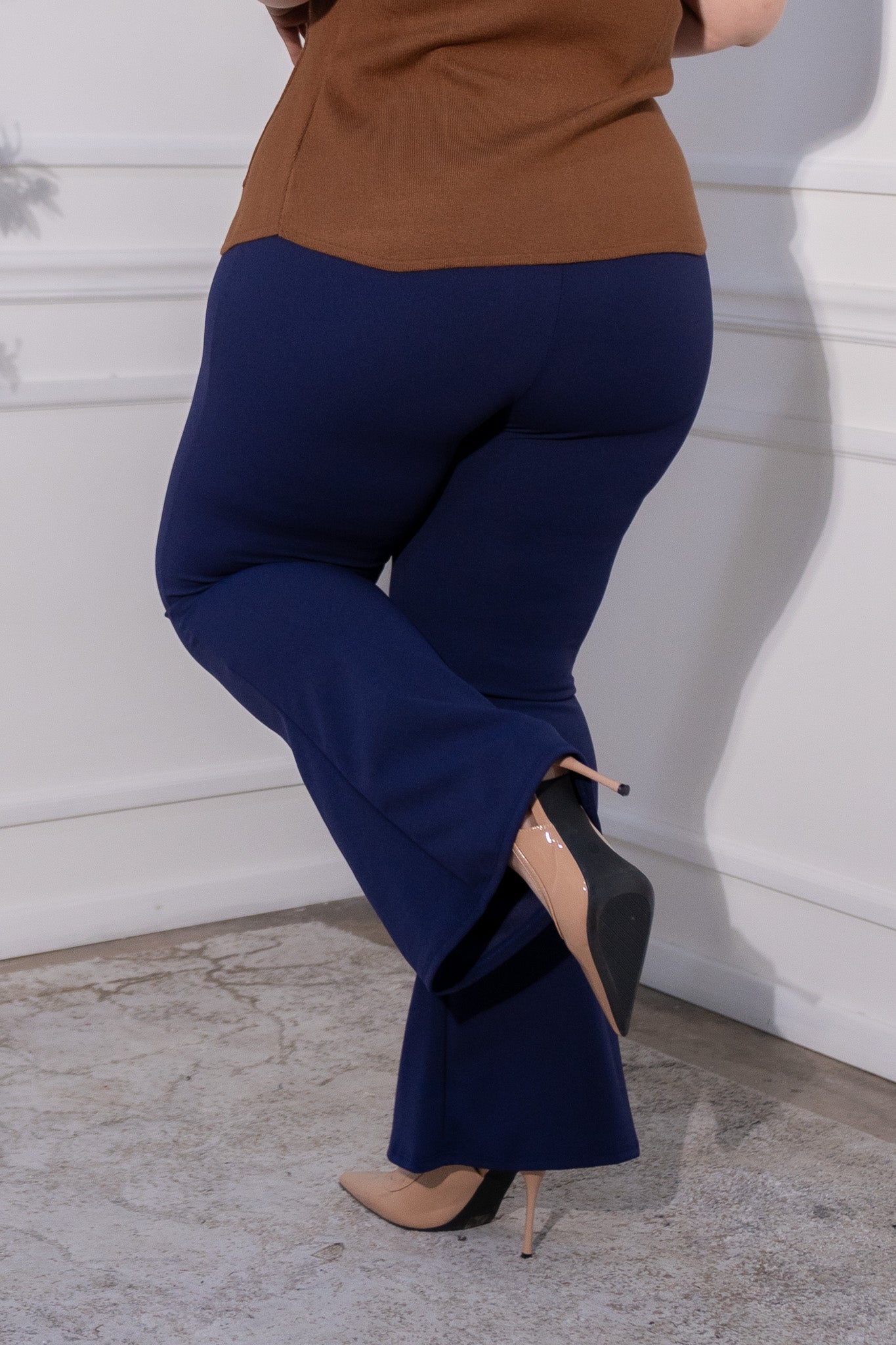 pantalon vestir campana azul