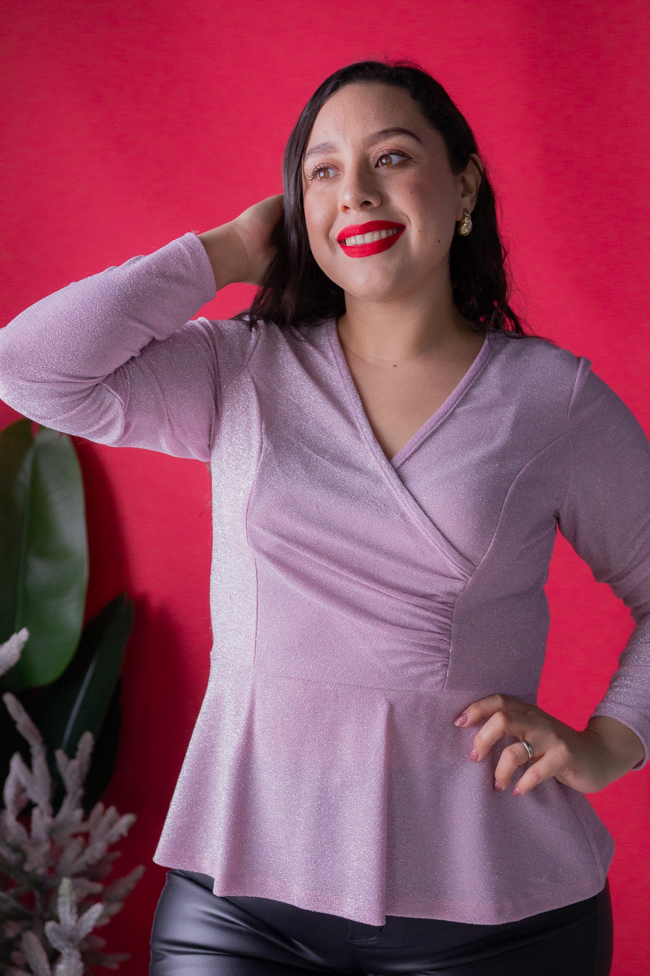 Bright Pink Blouse