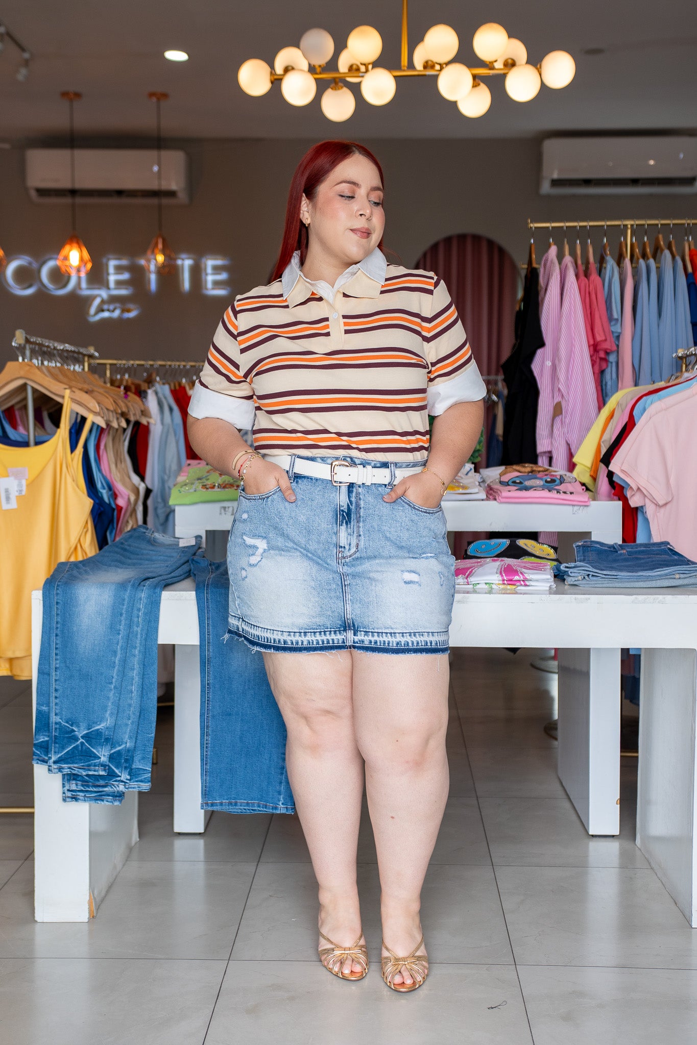 Falda mezclolla corta mesh