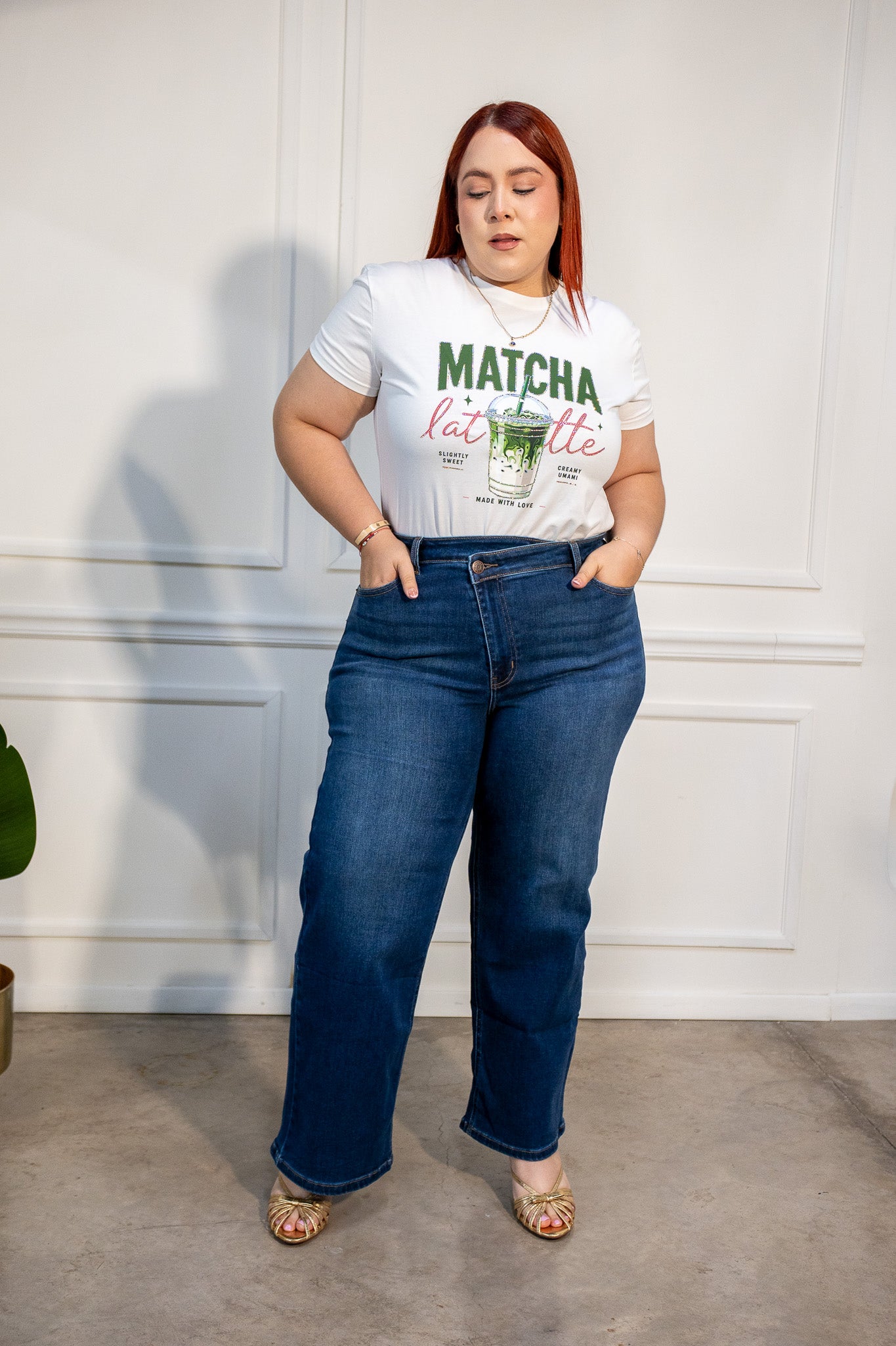 Jeans Curvy Recto Crossover Oscuro