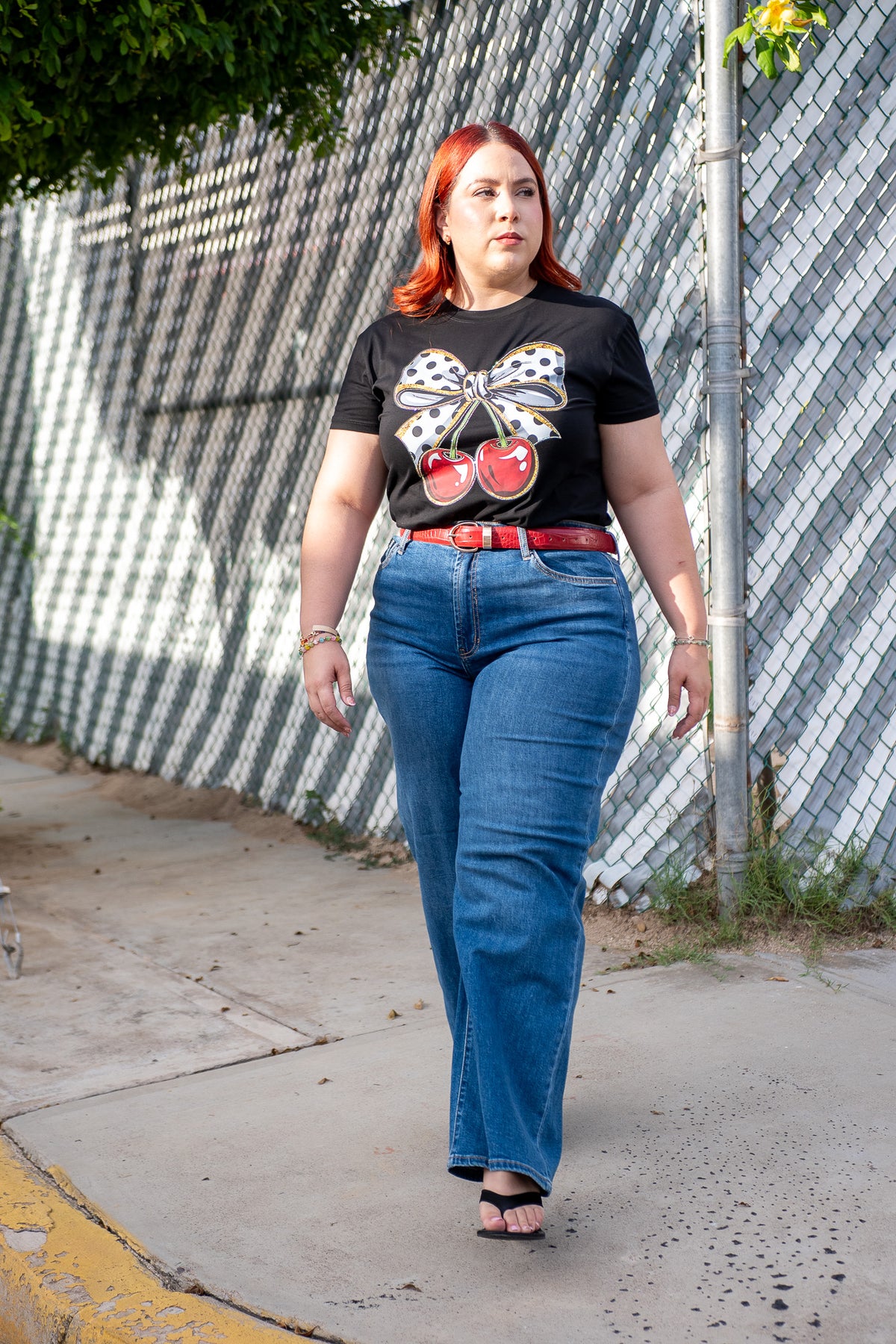 Jeans Recto Liso Curvy Oscuro
