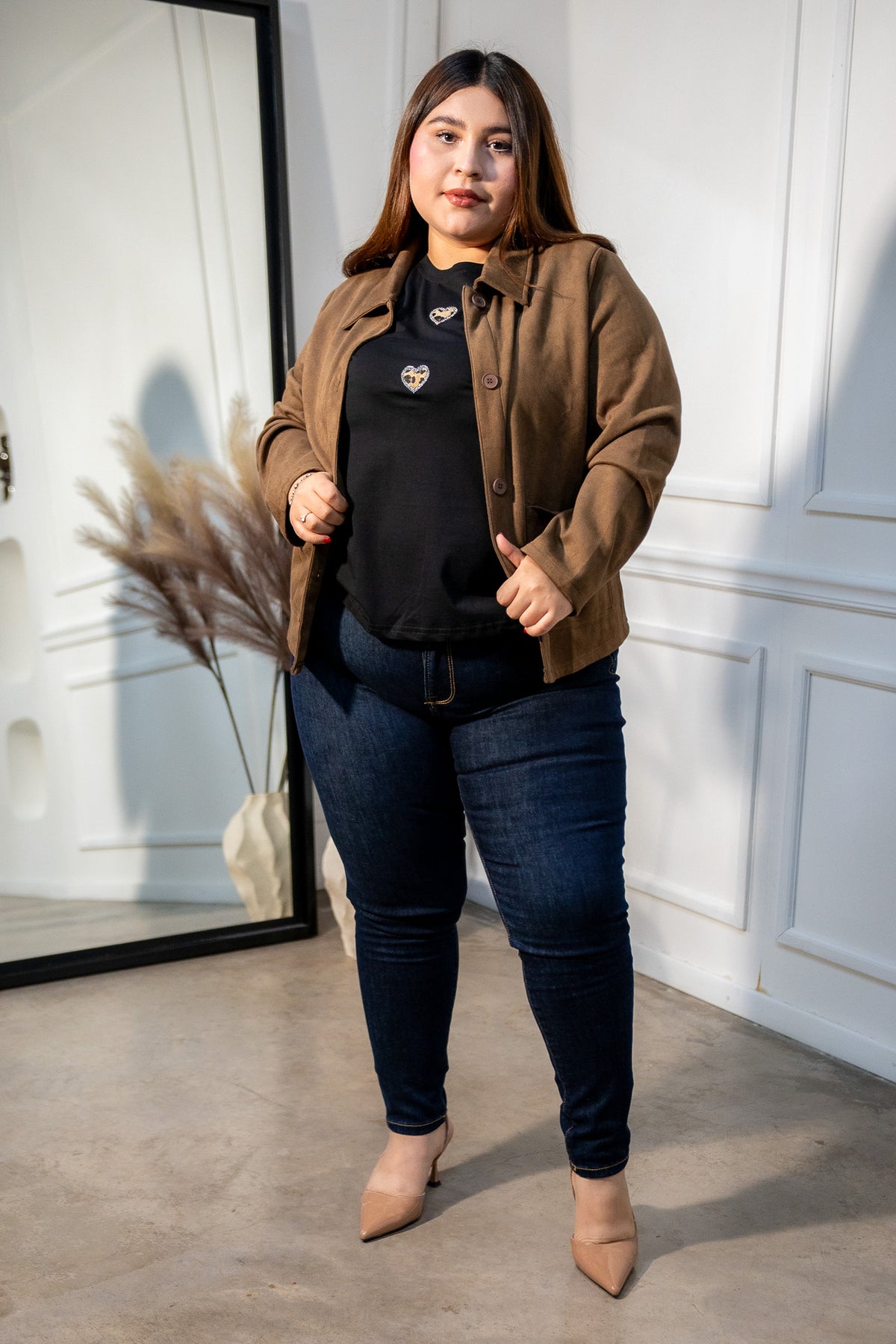 Jeans Skinny Liso Curvy Indigo