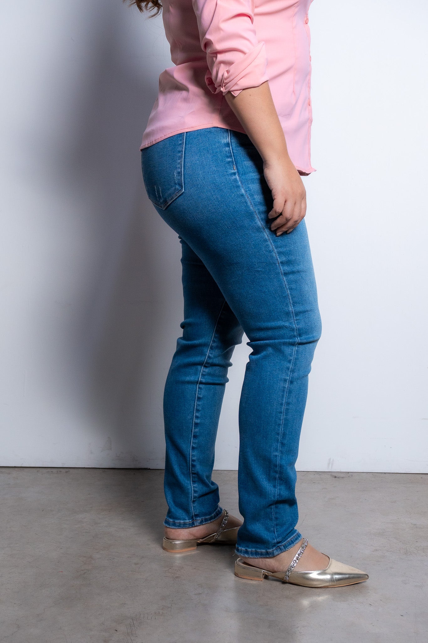 Jeans skinny deslavado osd