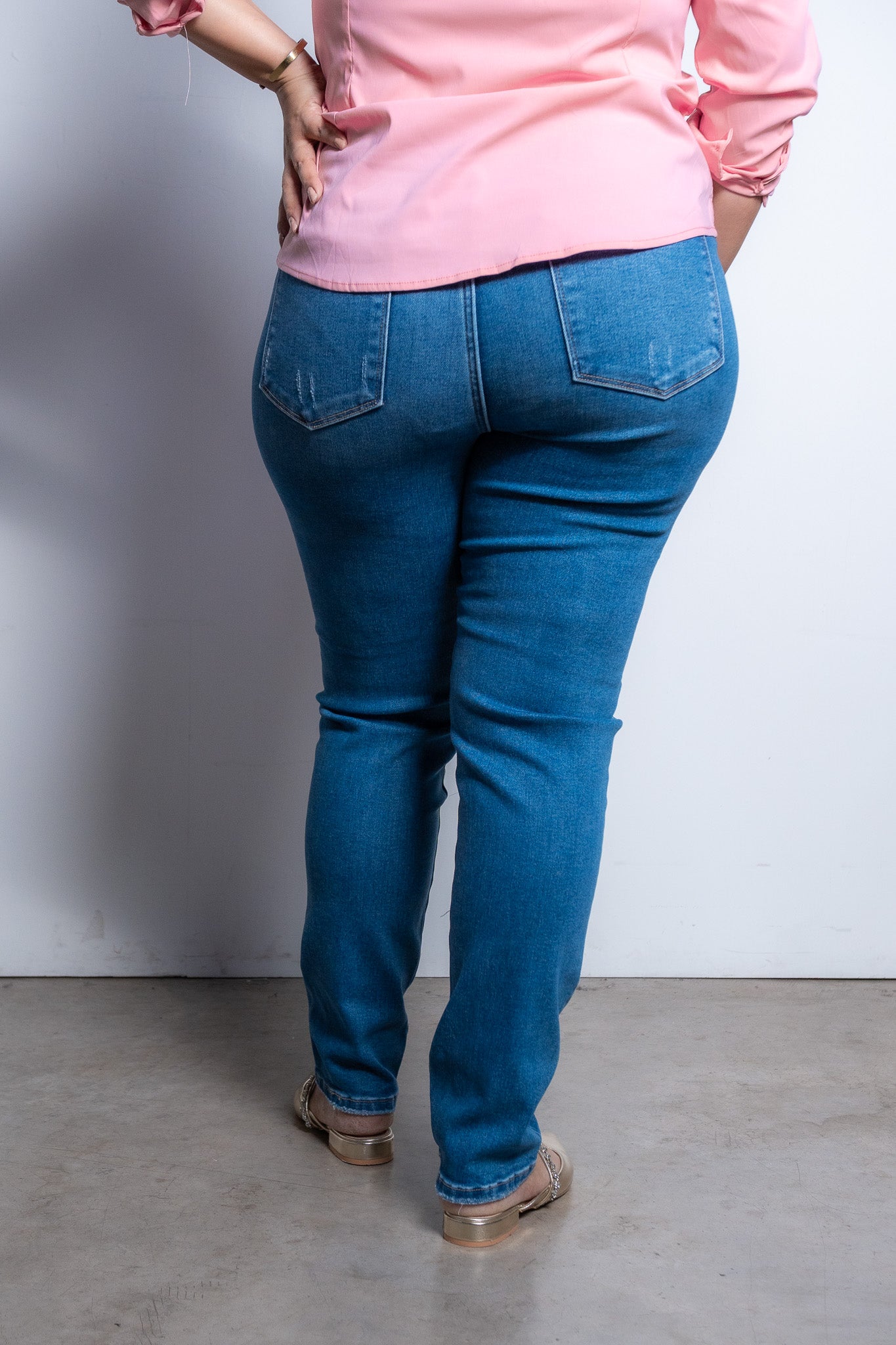 Jeans skinny deslavado osd