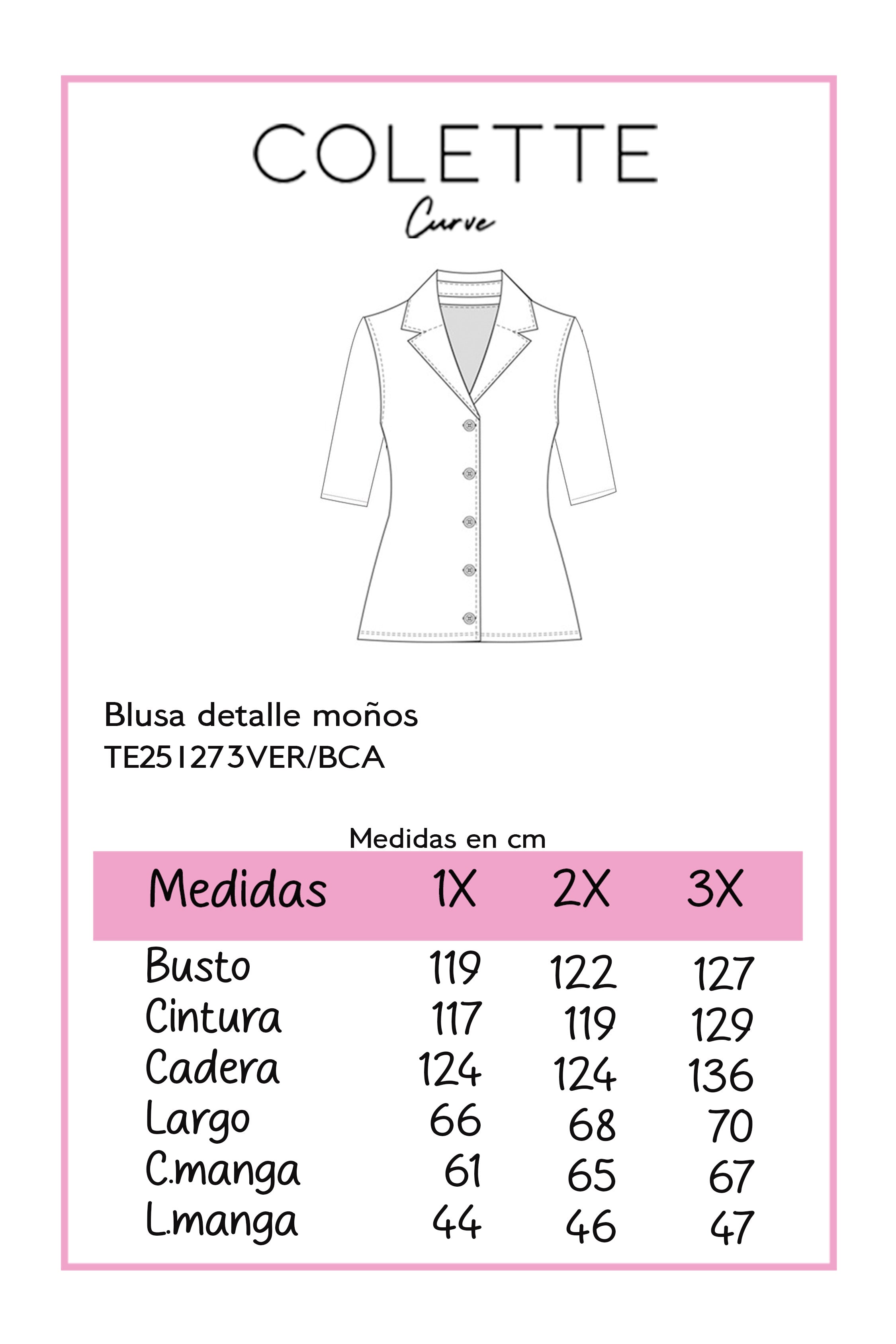 Blusa detalle moños