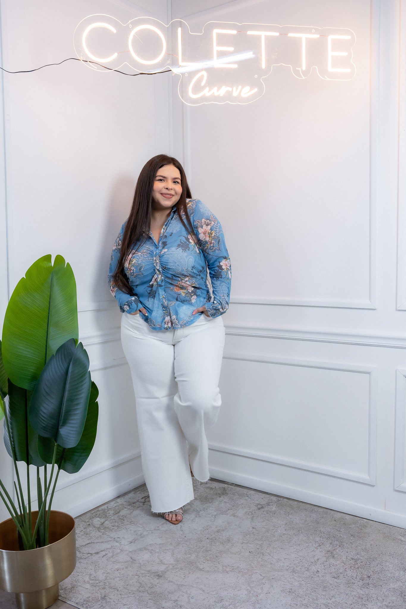 Jeans Curvy Acampanados Stretch Cintura Alta Versátil Diario