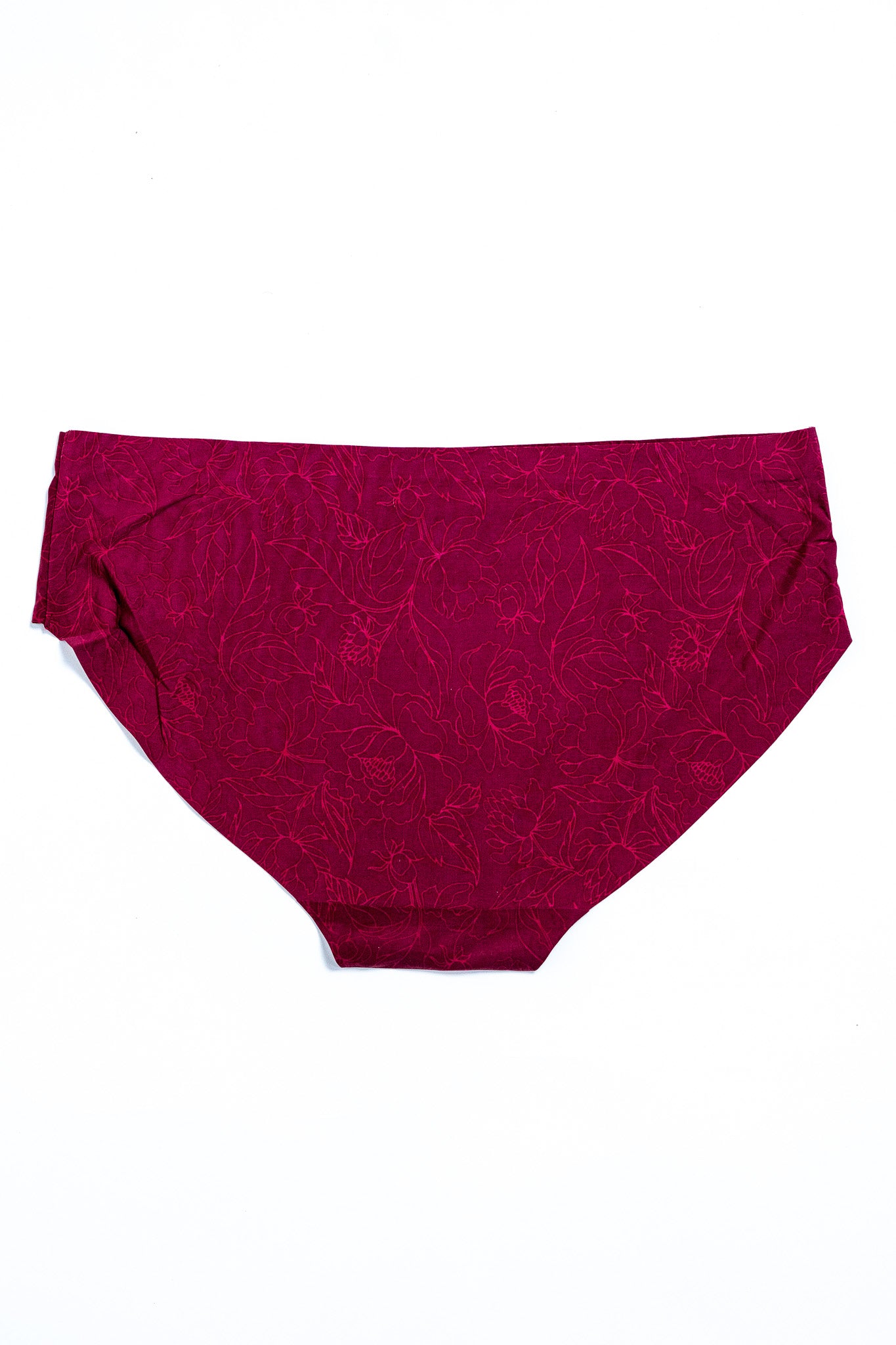 Panti Curvy Tinto Bordado Floral Algodón Stretch Tallas Extras