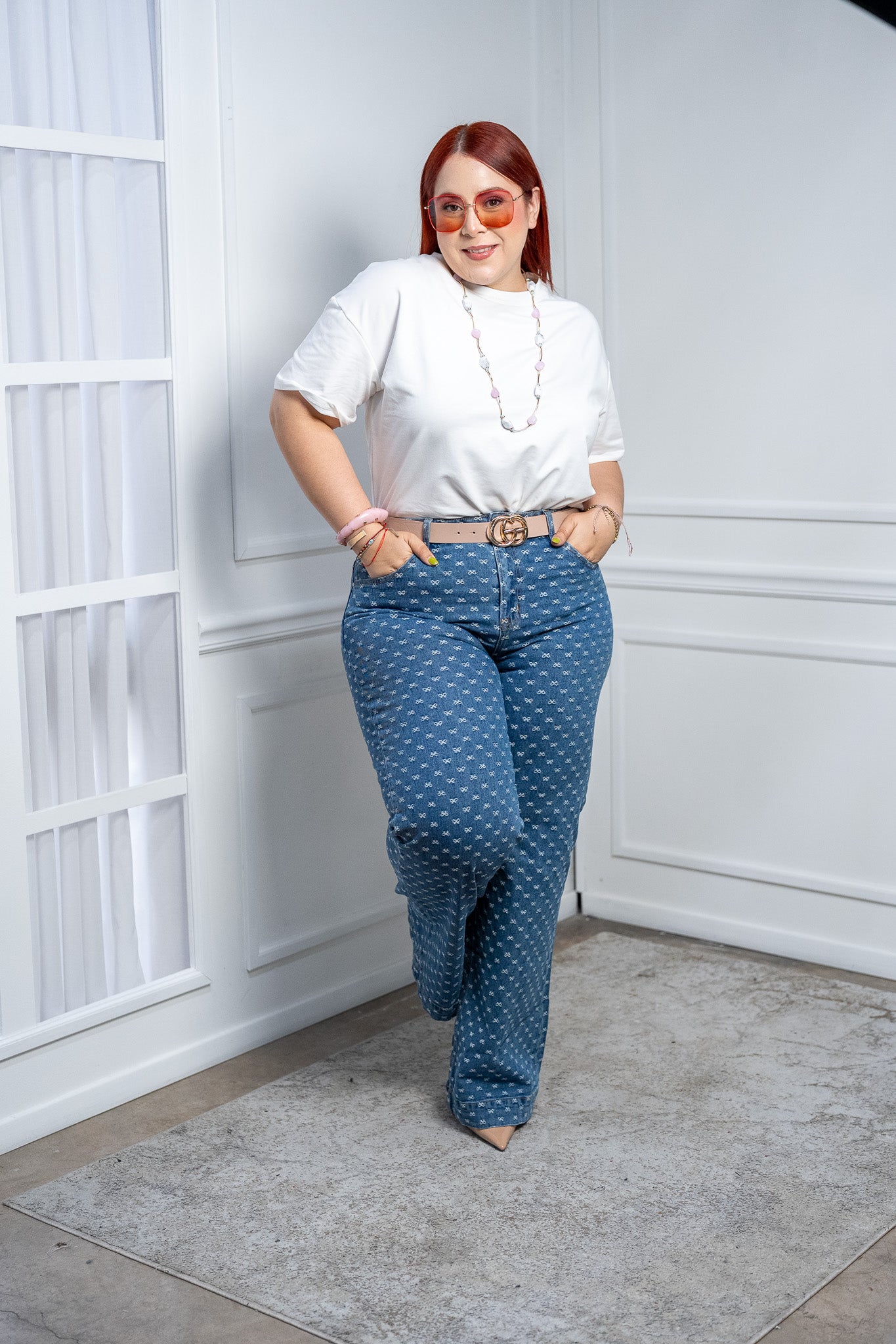 Playera Curvy Oversize Algodón Stretch Comodidad Urbana