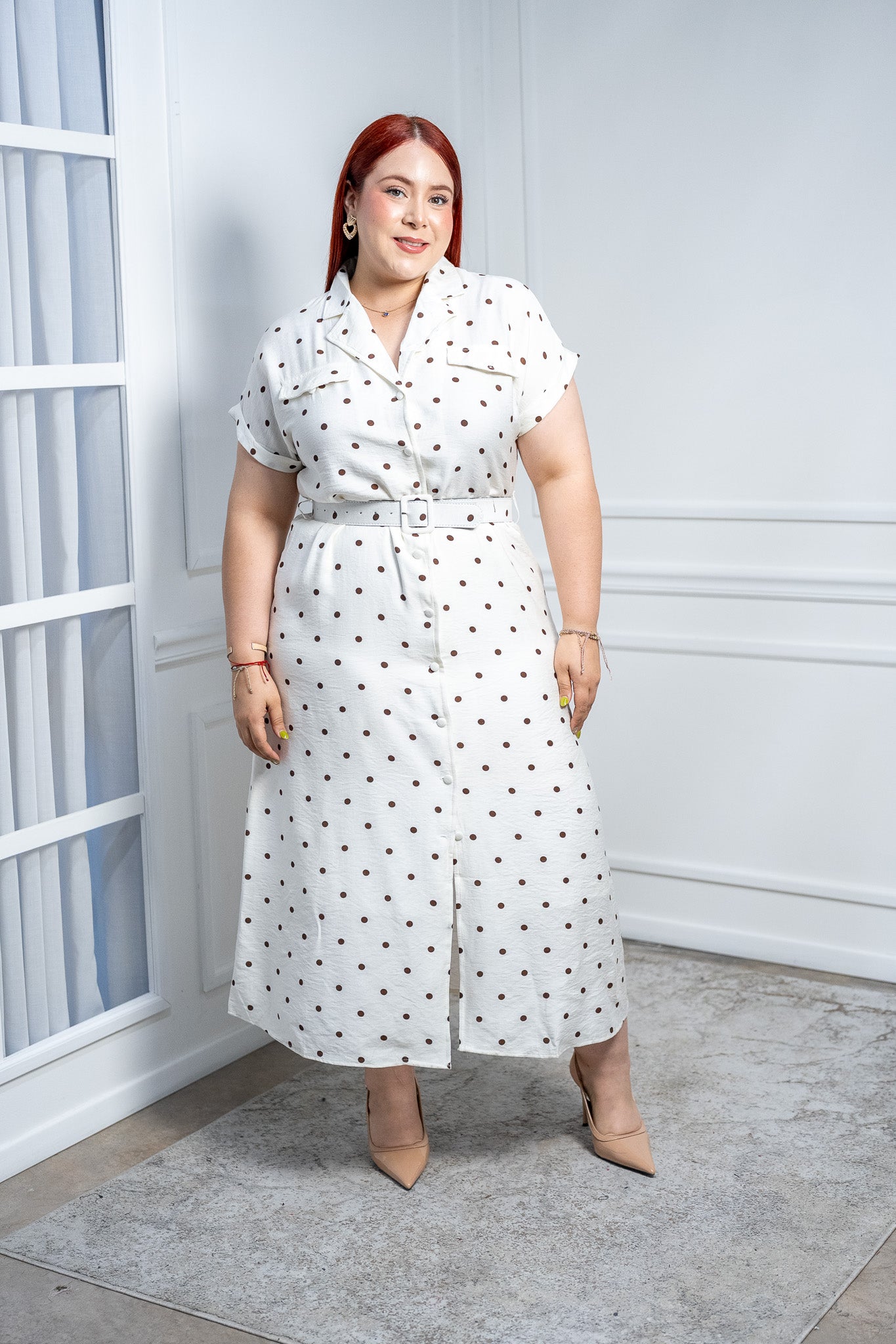 VESTIDO BLANCO POLKA