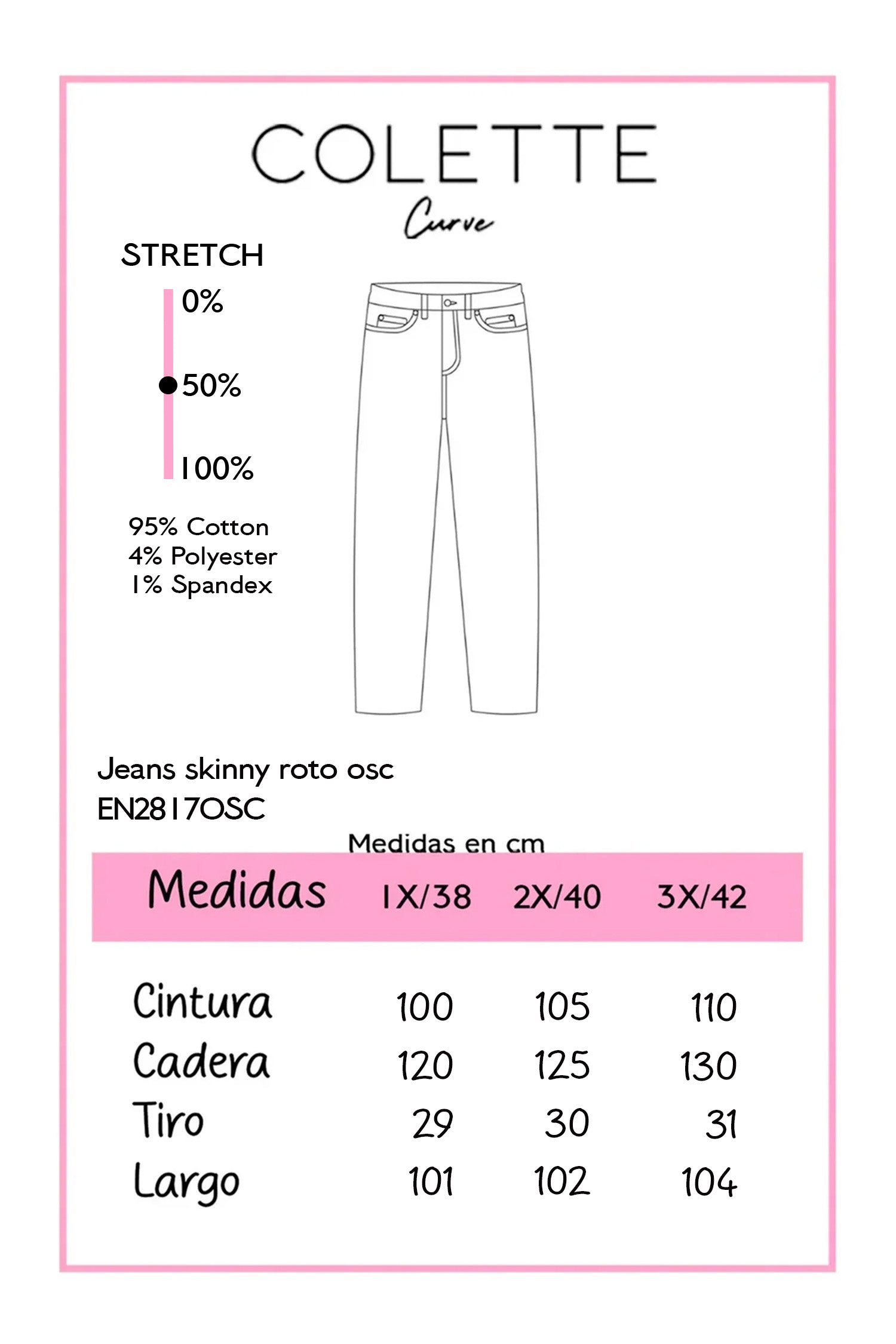 Jeans skinny roto osc
