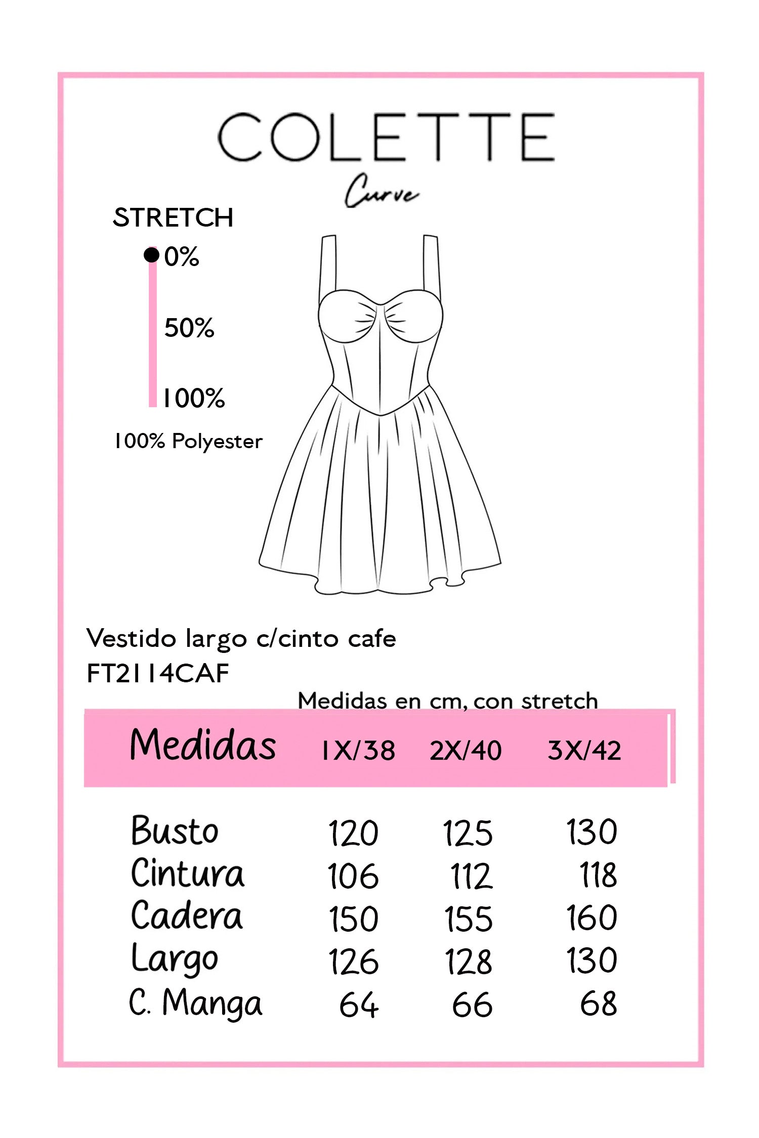 Chart de medidas FT2114CAF