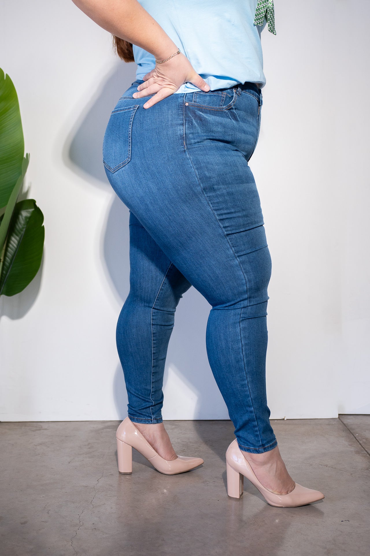 Jeans Skinny Plus Claro