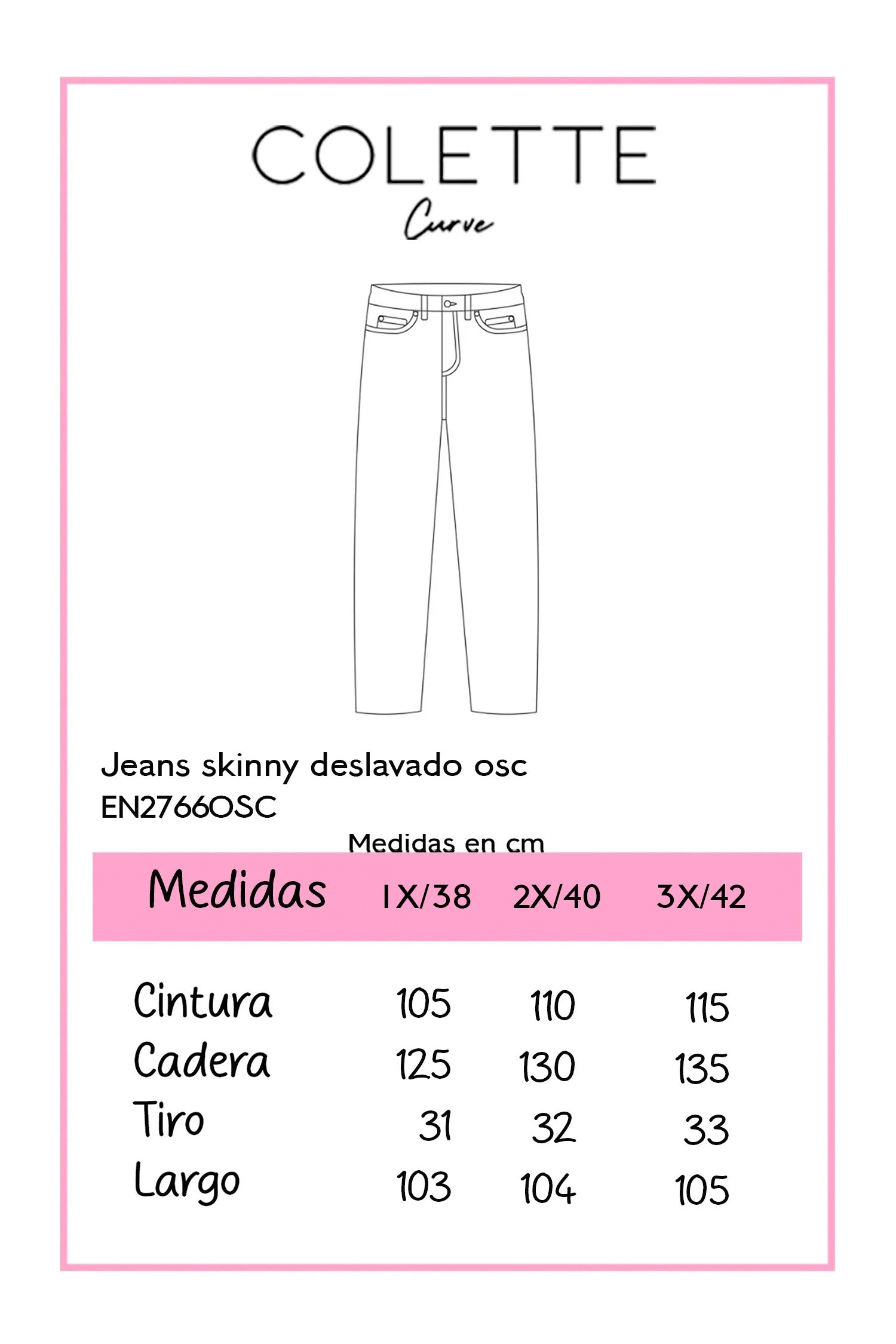 Jeans Skinny Curvy Azul Medio con Tiro Alto Estilizador | Denim Stretch