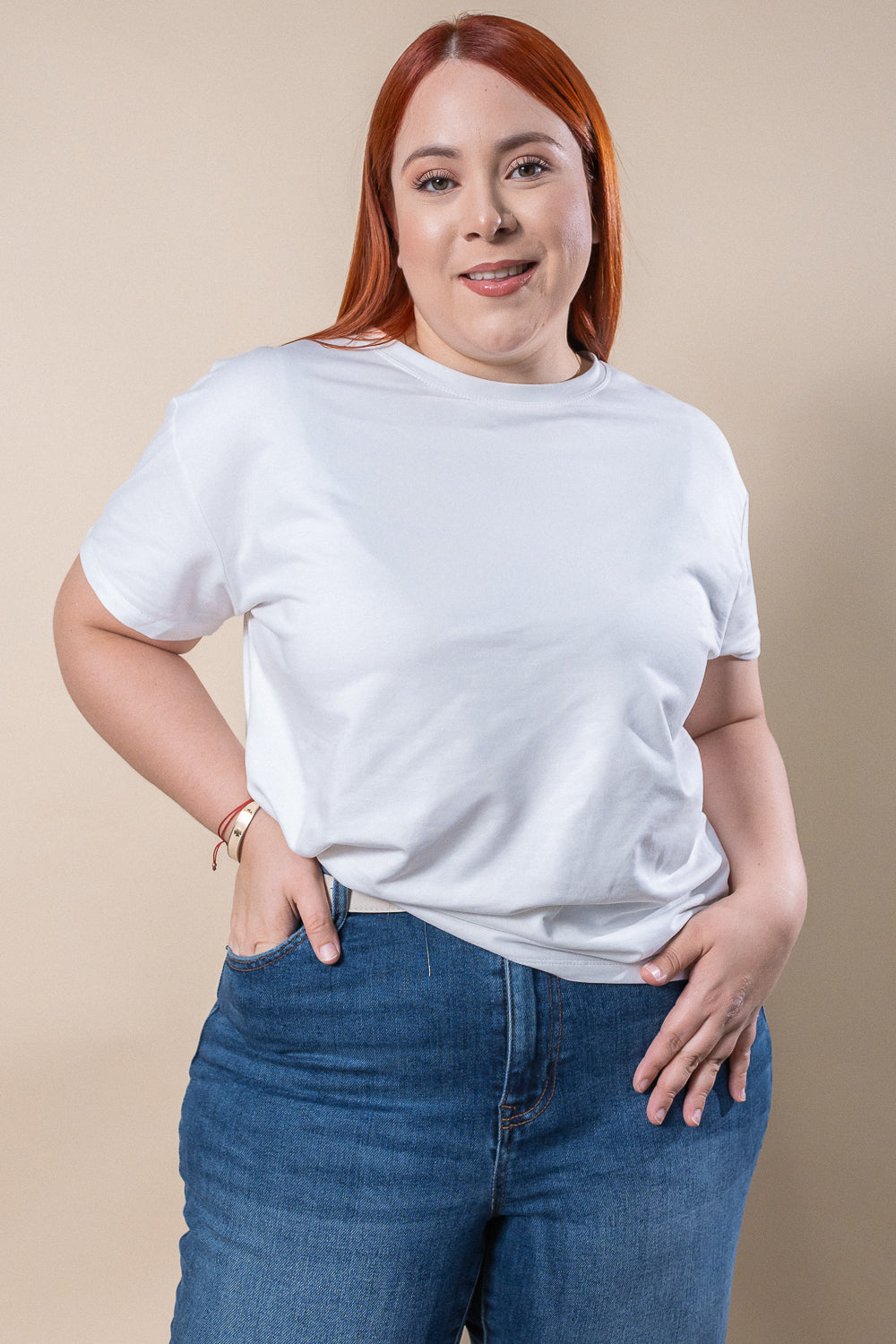 Jeans skinny liso azul