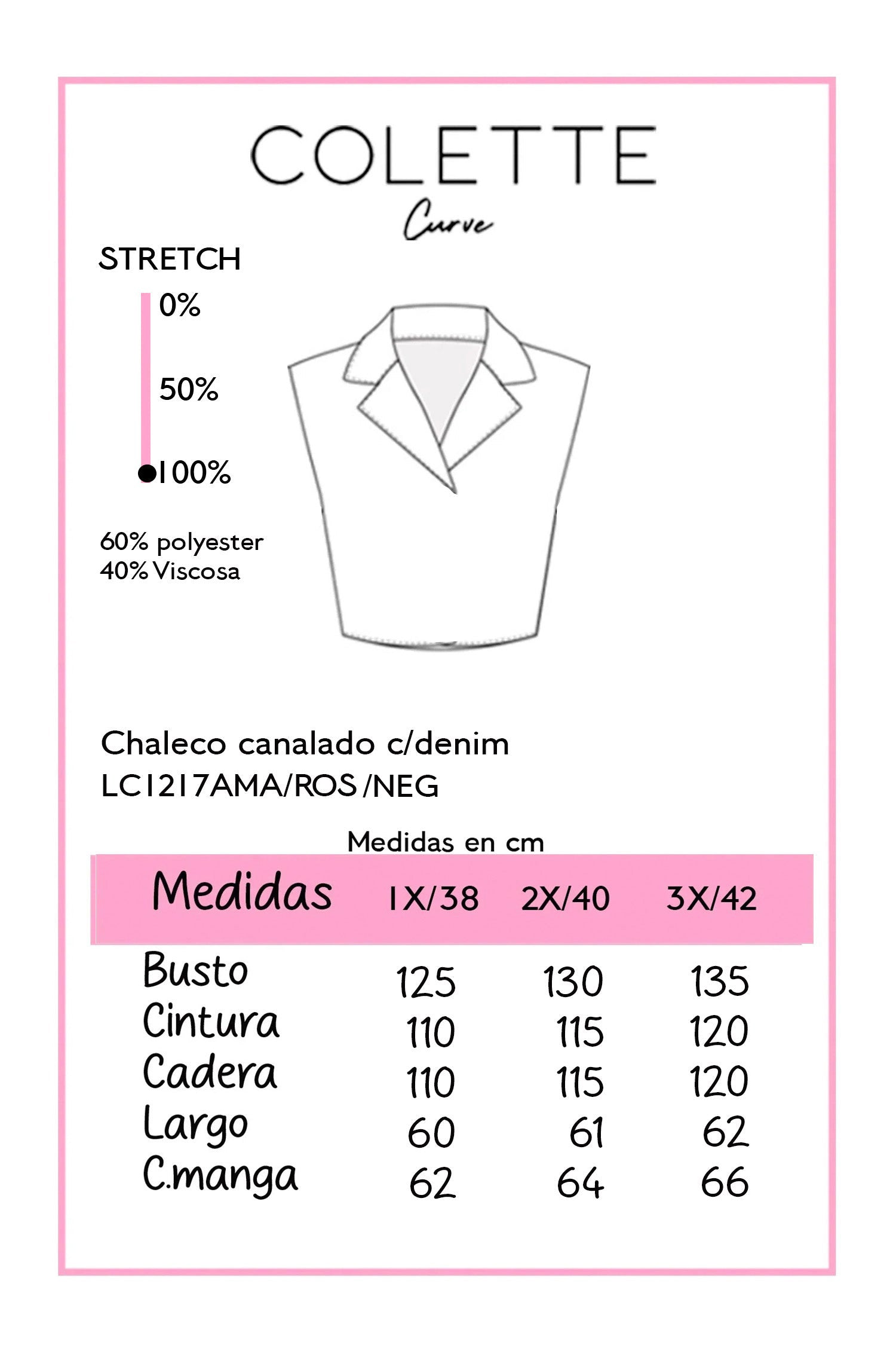 Chart de medidas LC1217NEG