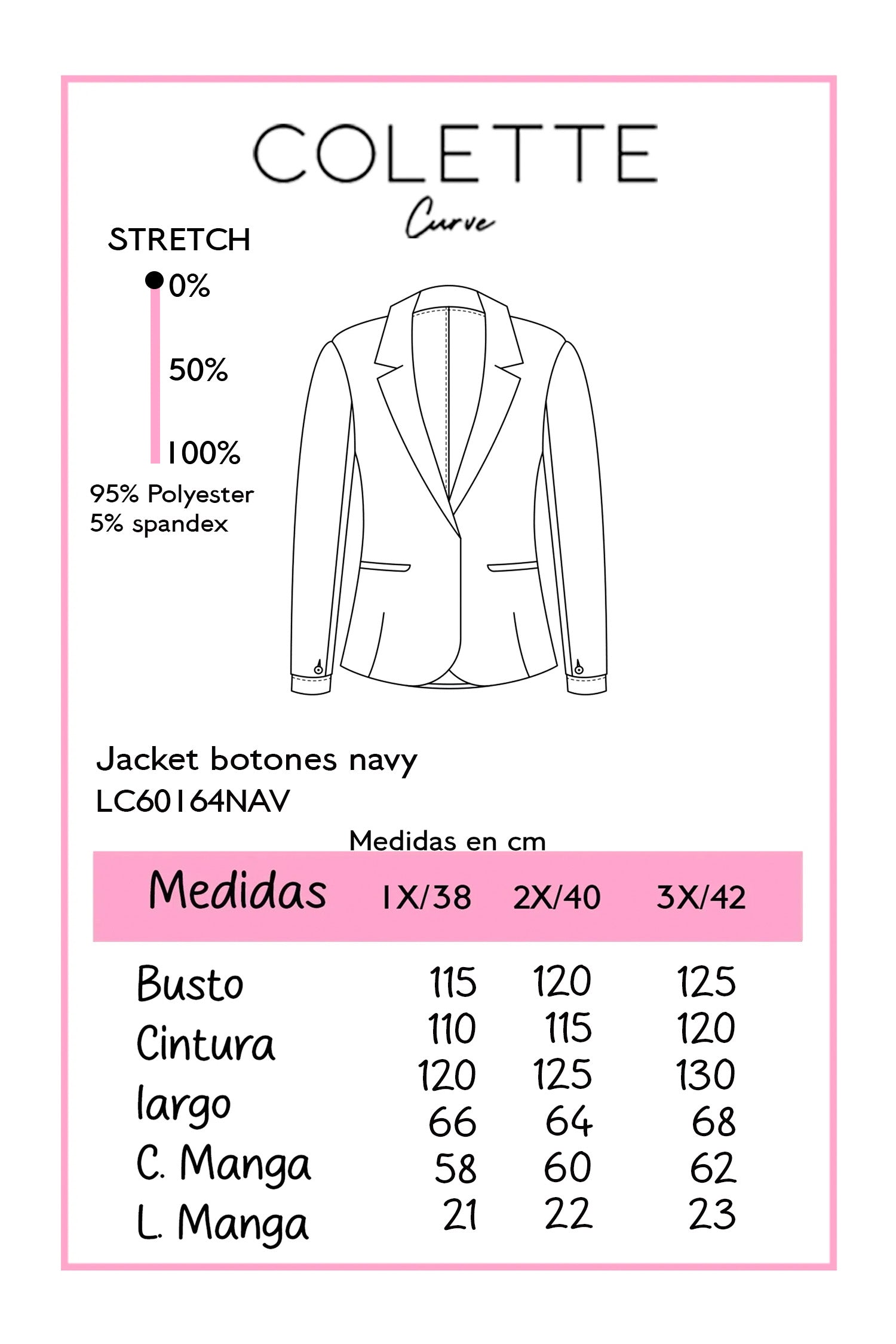 Tabla de medidas LC60164NAV