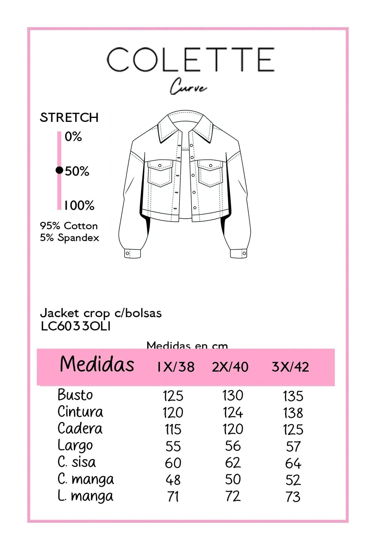 Chaqueta Crop Curvy Militar Charreteras Olivo