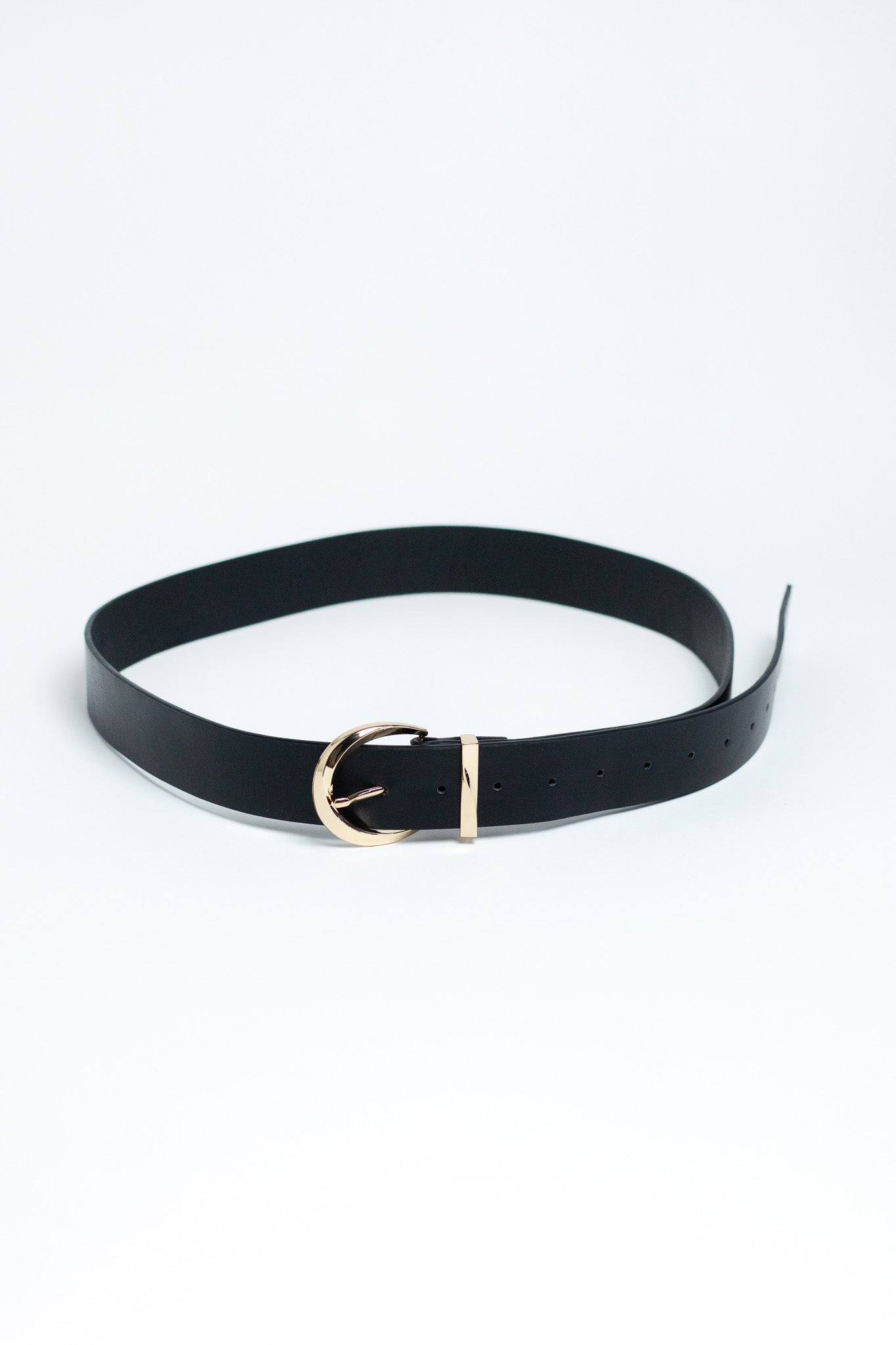 Cinto Golden Buckle Black