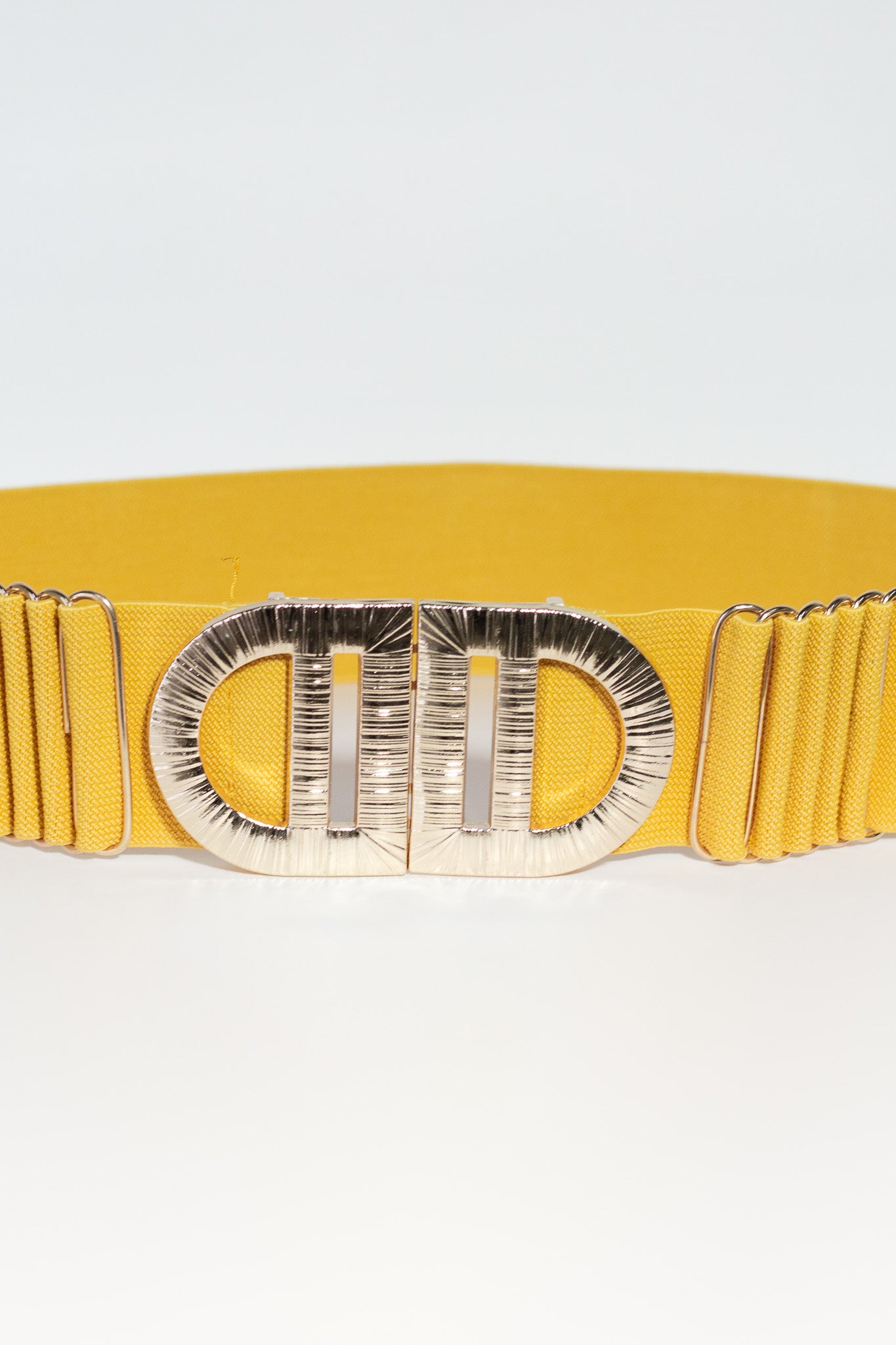 Cinto elastico surcido amarillo