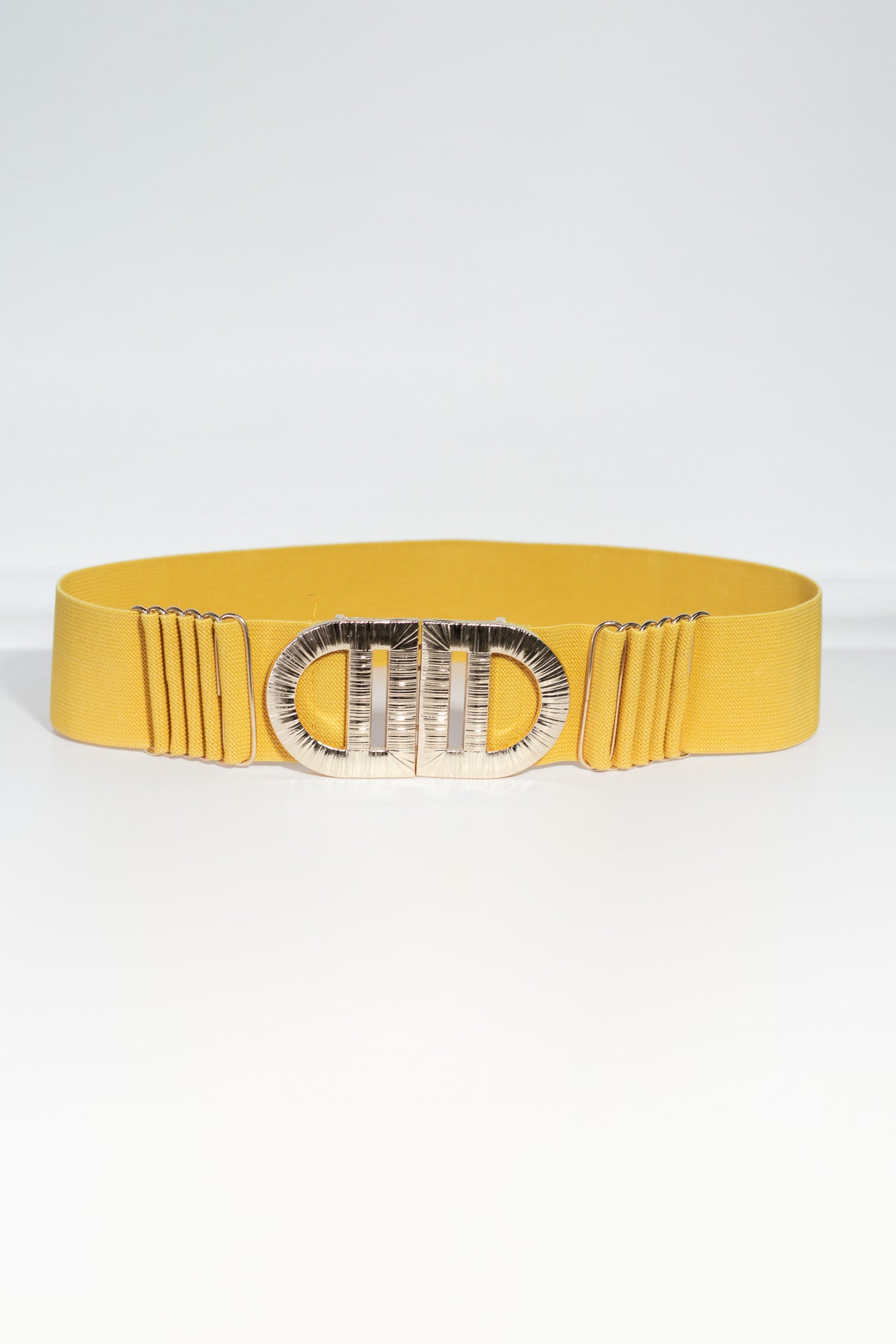 Cinto elastico surcido amarillo