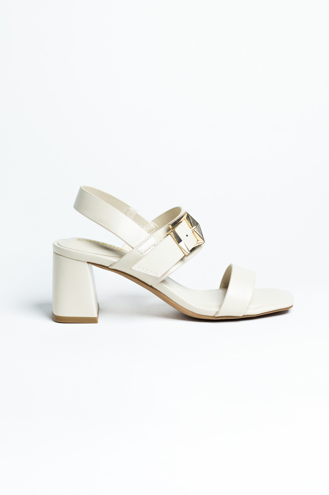 Zapatilla tiras hebilla blanca para mujer