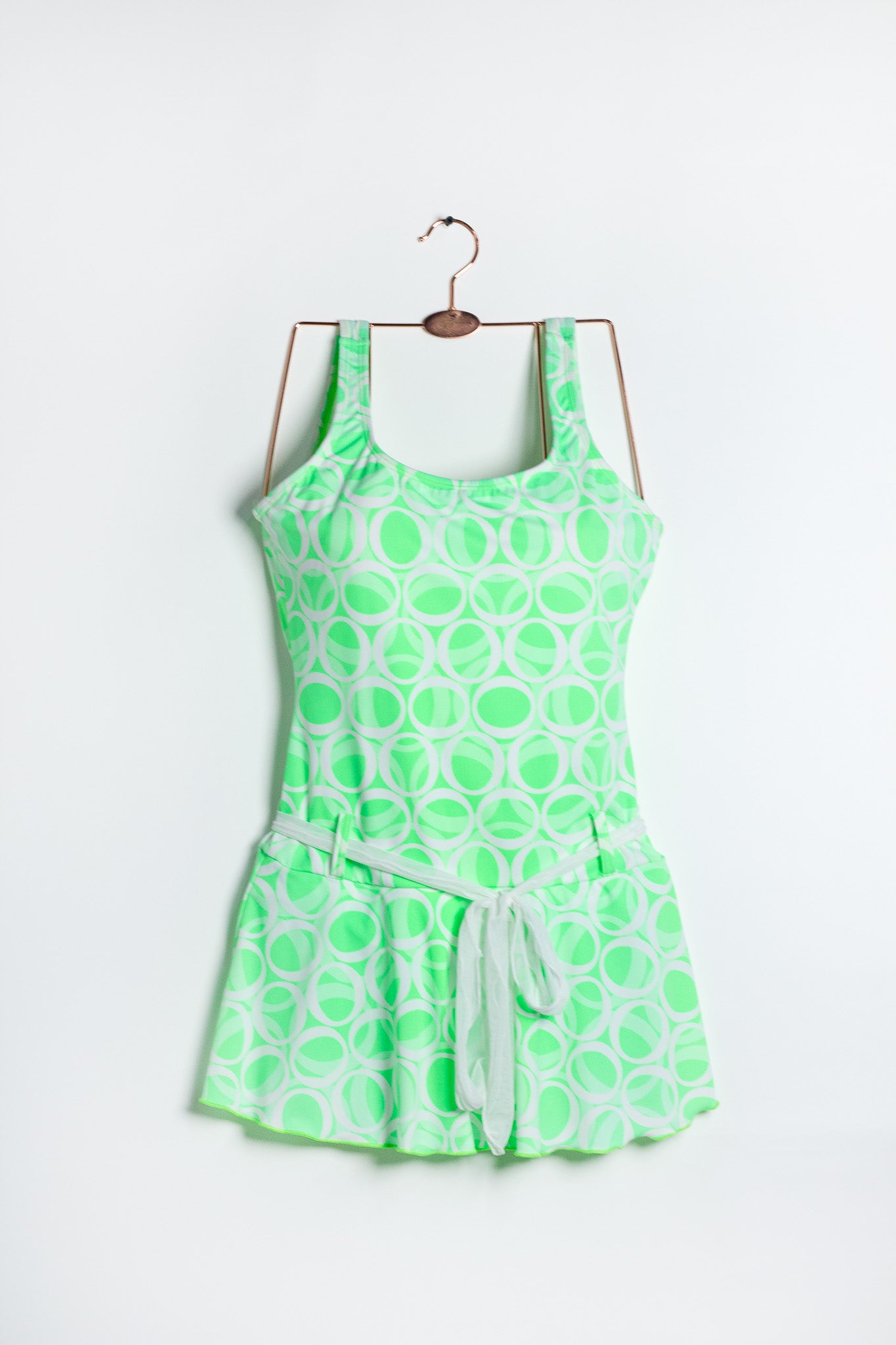 Traje de Baño Plus Size con Falda Verde
