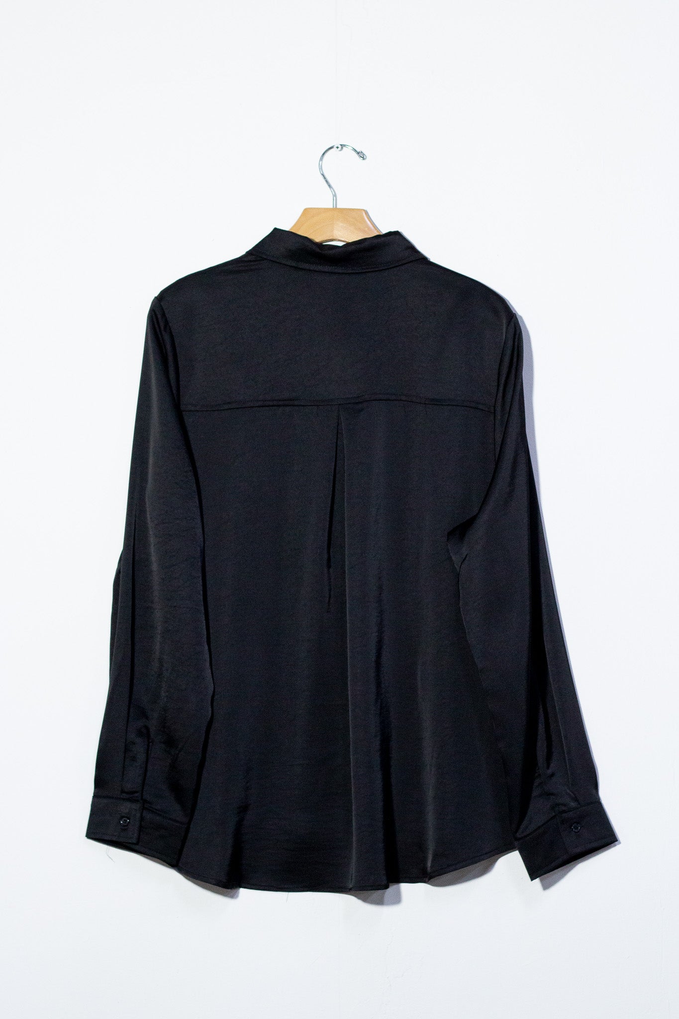 Set Curvy Pantalón Satín Brillo Sutil Elegante Eventos negro